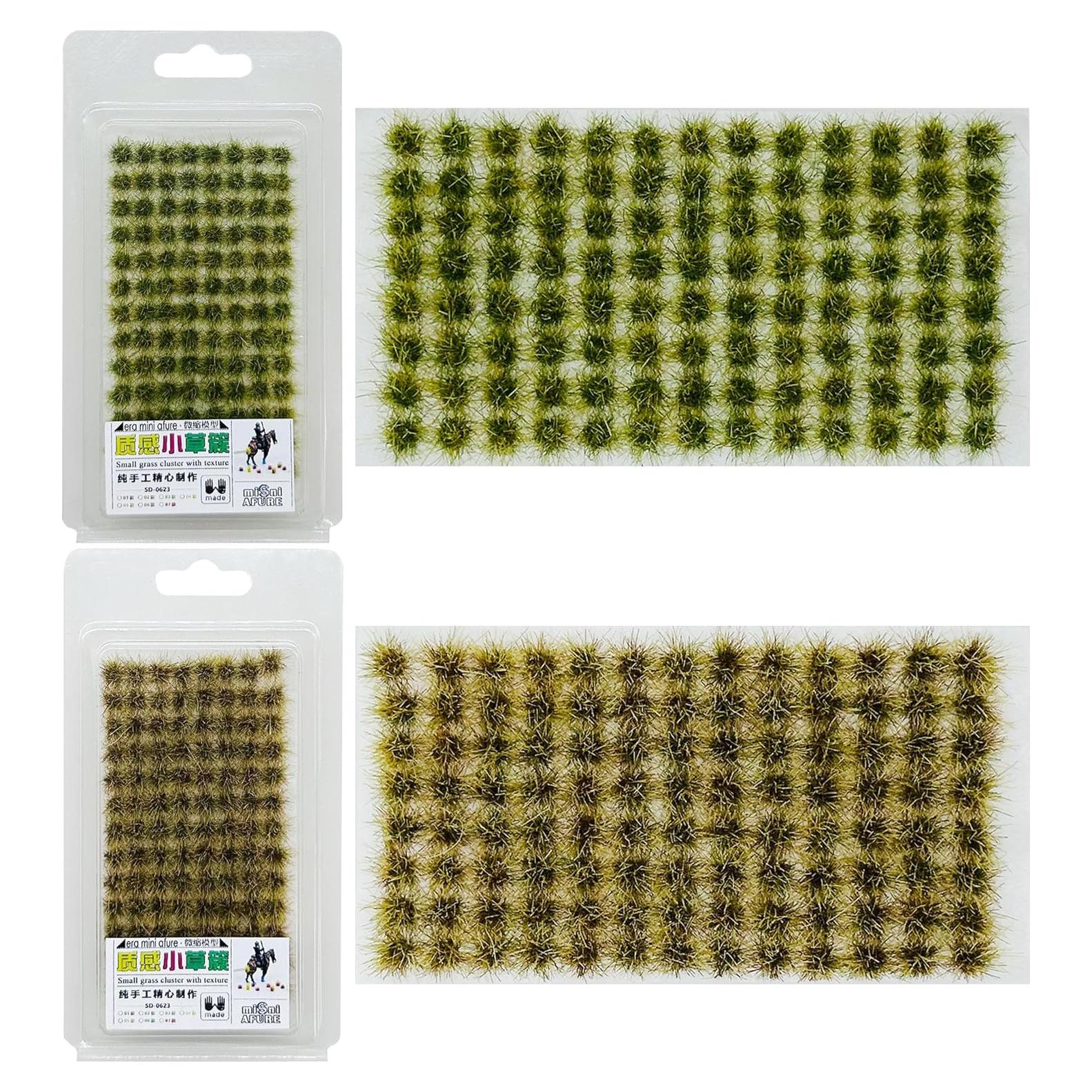 Kit de 208 Mechones de Hierba Estática Attuslla para Modelismo