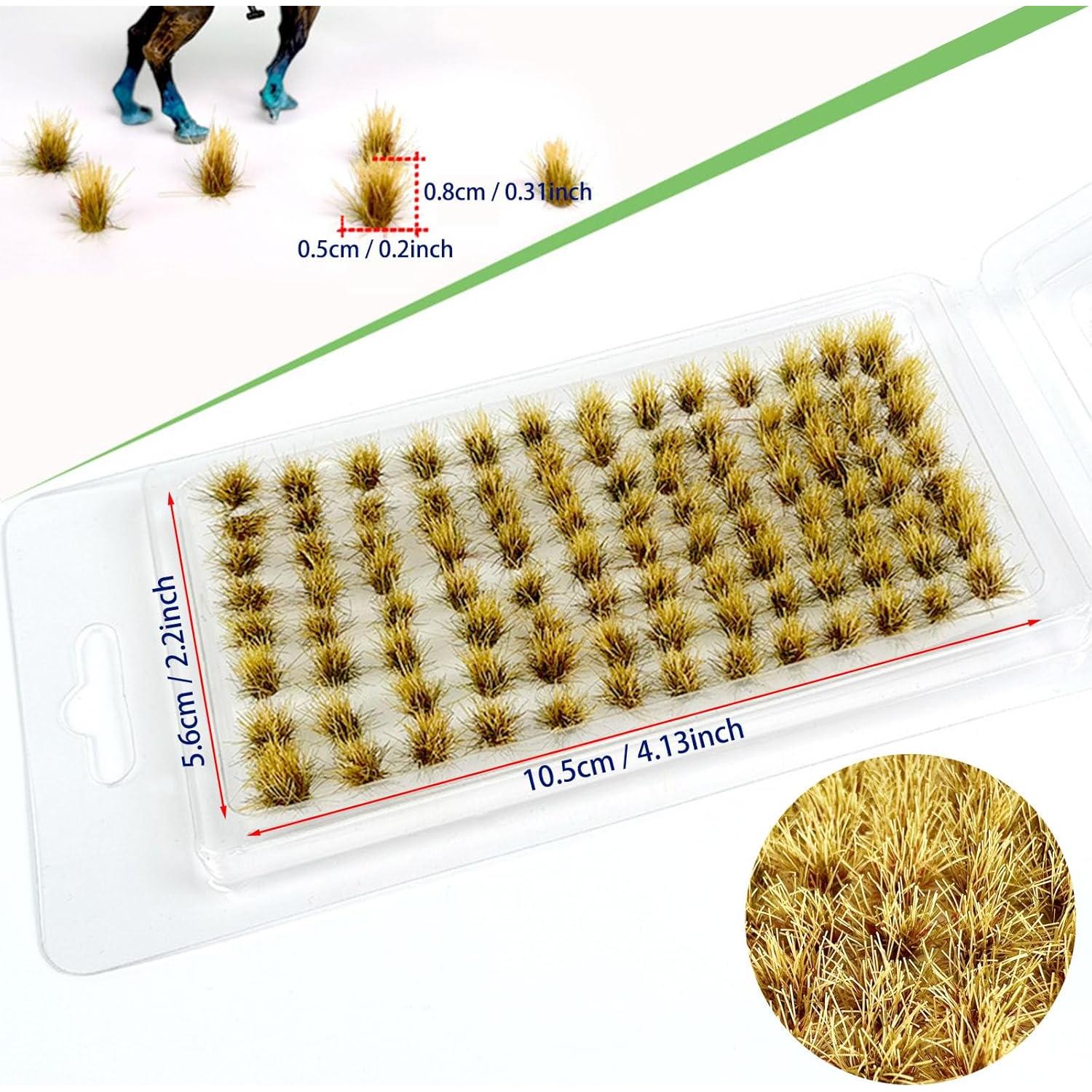 Kit de 208 Mechones de Hierba Estática Attuslla para Modelismo