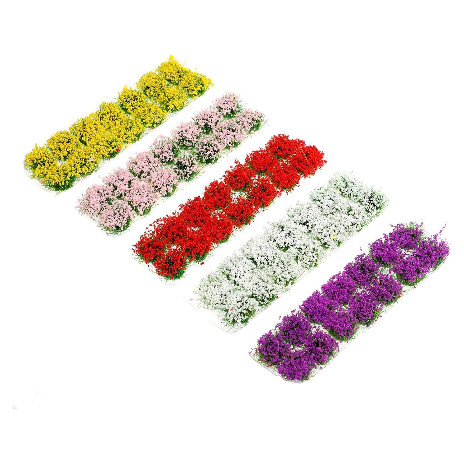 70 Piezas Flores Miniatura Coloridas Eldraqth para Dioramas