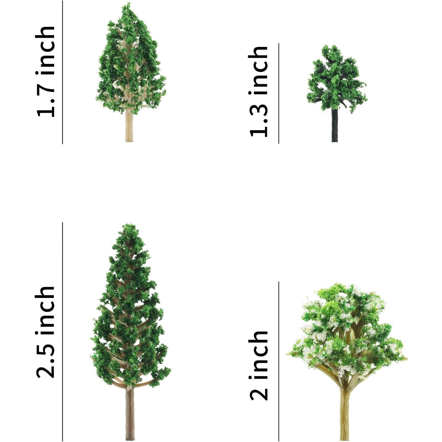 16 Accesorios de Árboles de Modelo KAEZDD para Dioramas