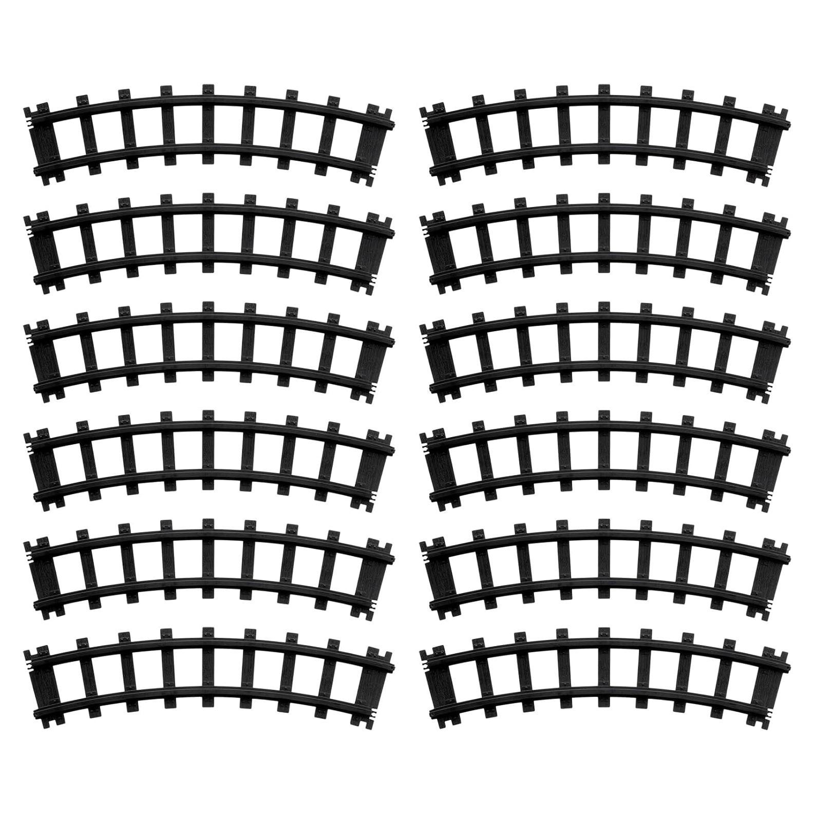 Paquete de Pista Curvada de Plástico Negro Lionel Gauge O 12 Piezas