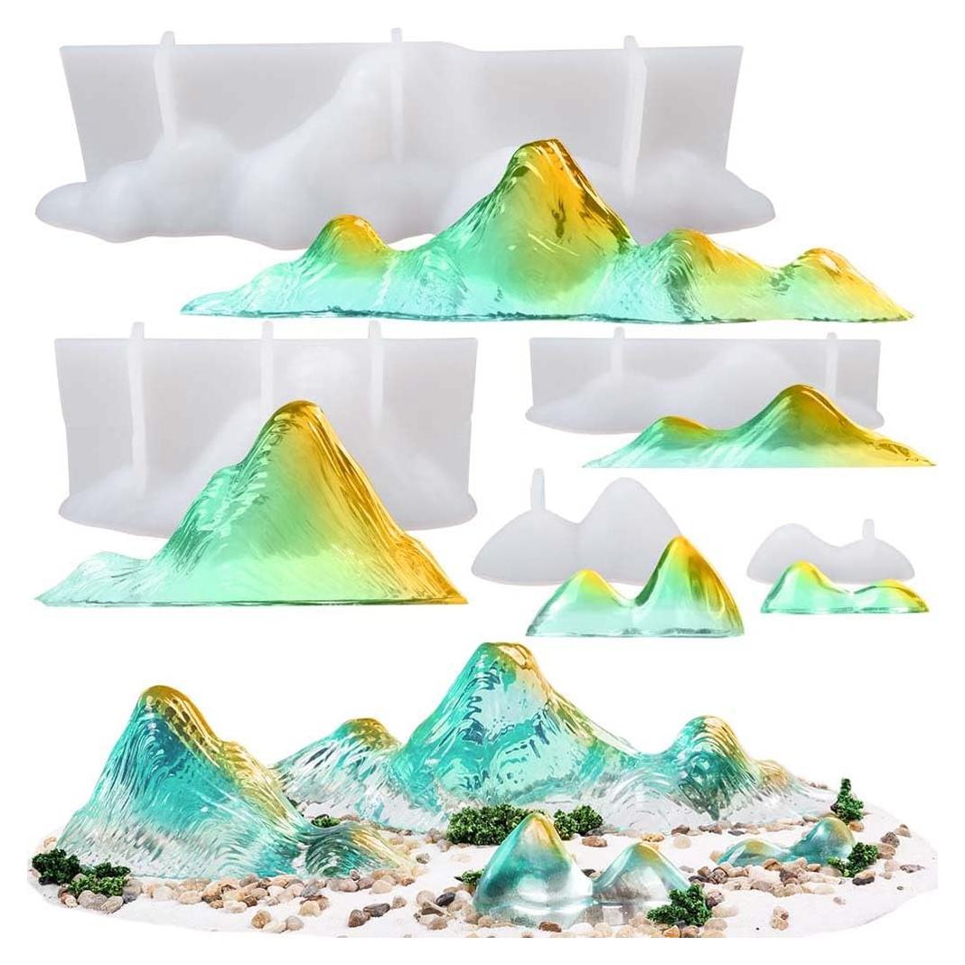 Juego de Moldes de Silicona FUNSHOWCASE para Diorama 5 Piezas