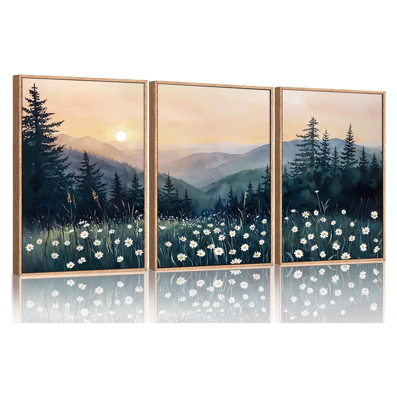 KAIRNE Juego de Arte de Pared en Lienzo 3 Piezas 40x60cm