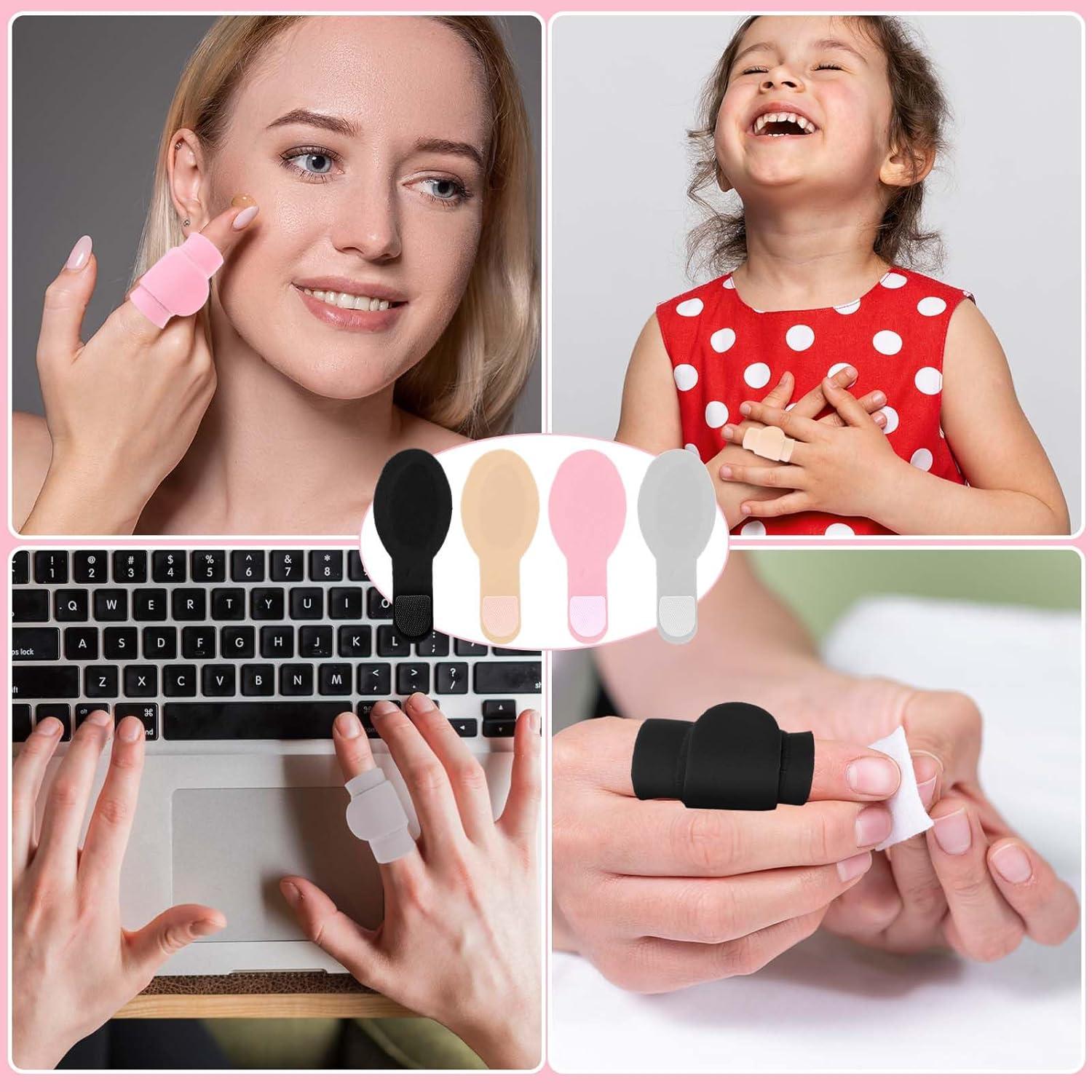 8pcs Finger Splints, Trigger Finger Support Braces Finger Tape Finger Wraps Straps Finger Stabilizer Finger Straightener for Injury Pain Relief Broken Arthritis Sprain Support Protect(Color A)