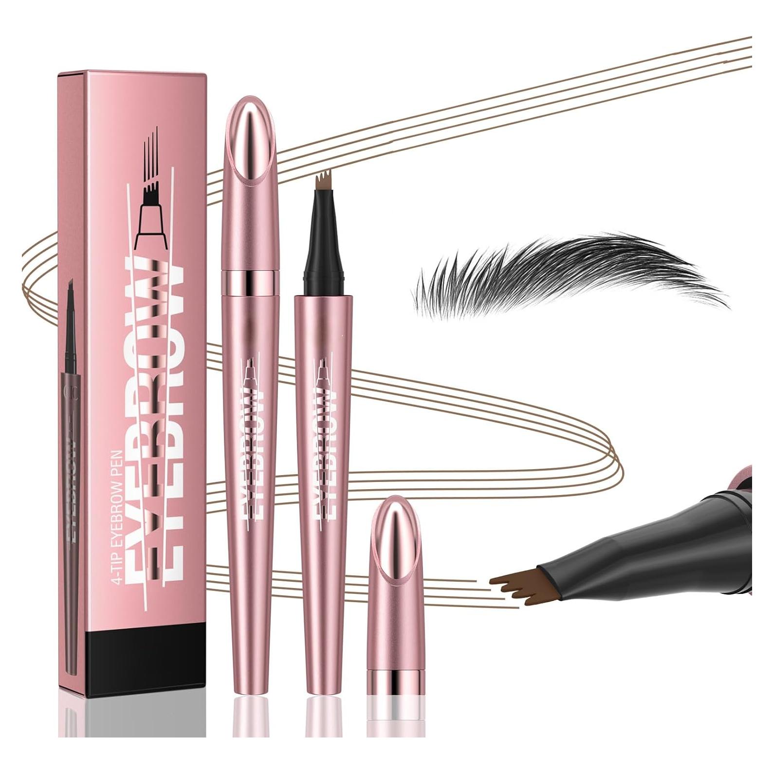 Lápiz de Cejas Microblading Yulinlon 3D Impermeable Negro