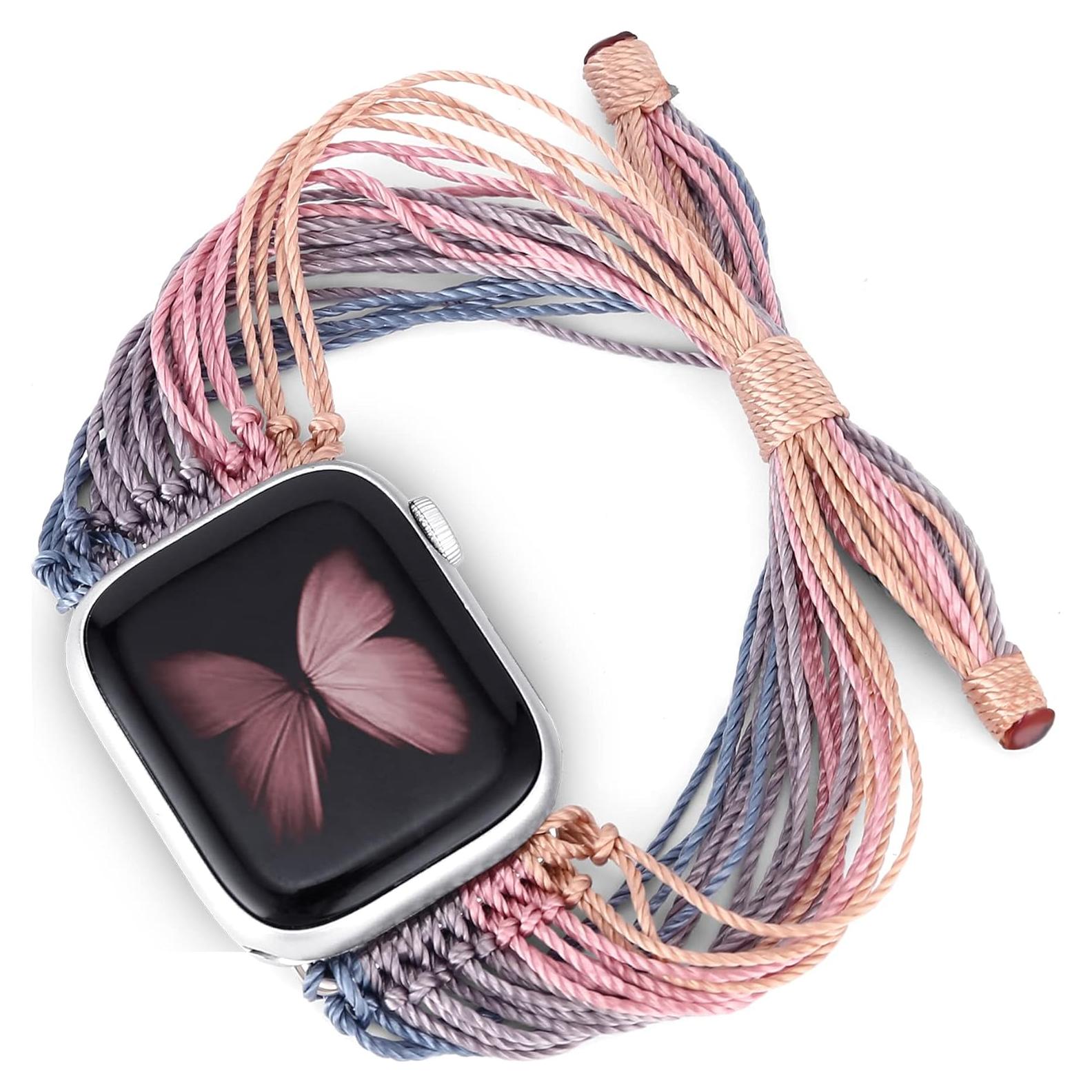 Pulsera Boho JR.DM para Apple Watch 38-46mm Ajustable Mujeres