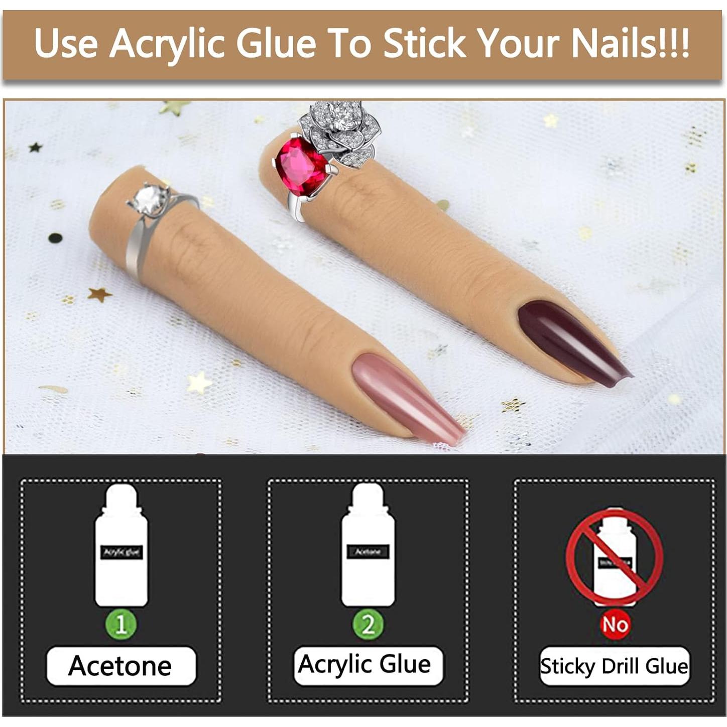 Dedos de Práctica de Silicona Namgznso para Uñas Acrílicas