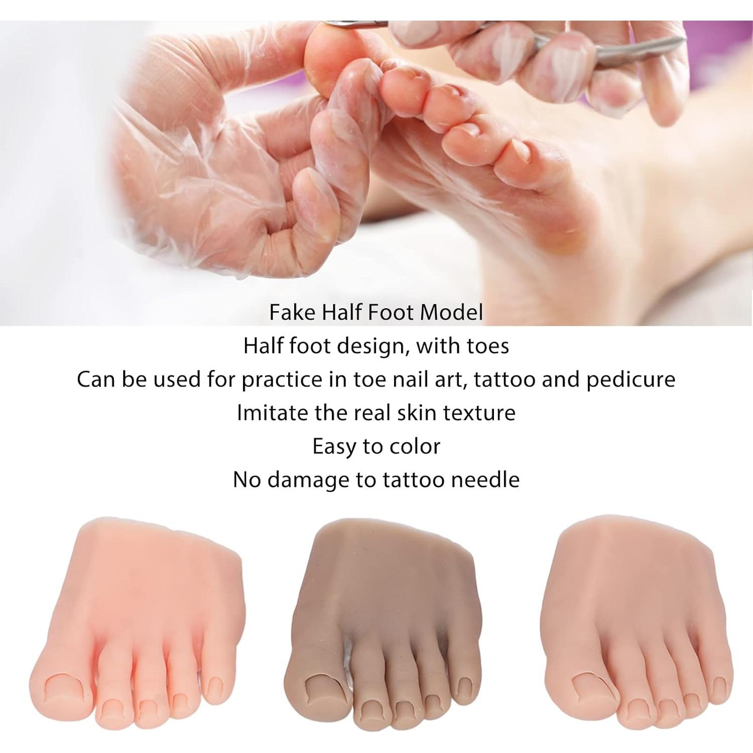 Modelo de Pie Falso de Práctica Fabater - 3 Piezas Silicona