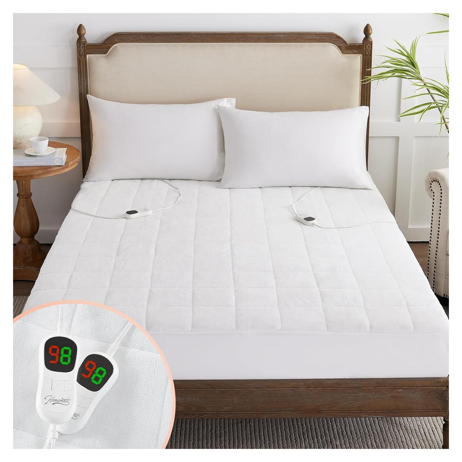 Almohadilla Térmica Queen Homemate Franela Coral 5 Niveles