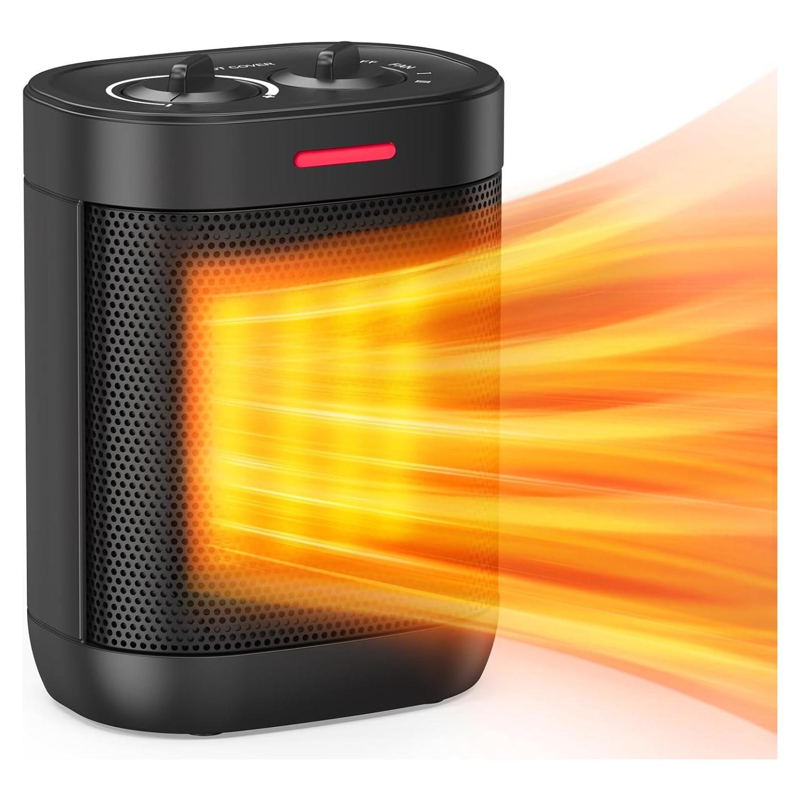 Calentador Personal Eléctrico Pereysi PTC-SH009S 1000W Silencioso