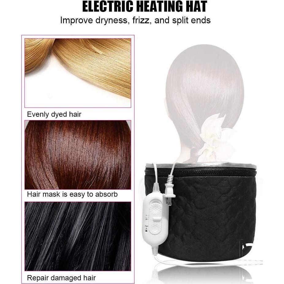 Gorro Térmico Ajustable Tiiyee para Acondicionamiento Capilar