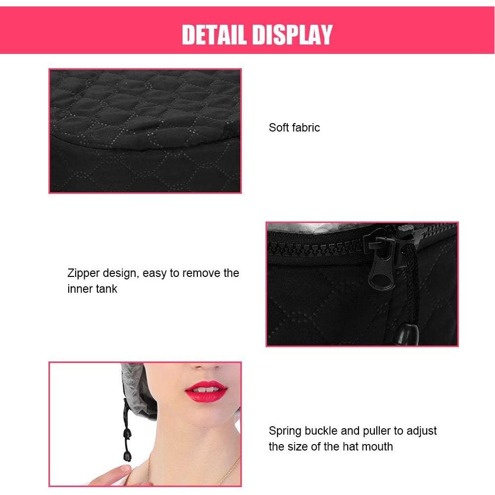 Gorro Térmico Ajustable Tiiyee para Acondicionamiento Capilar