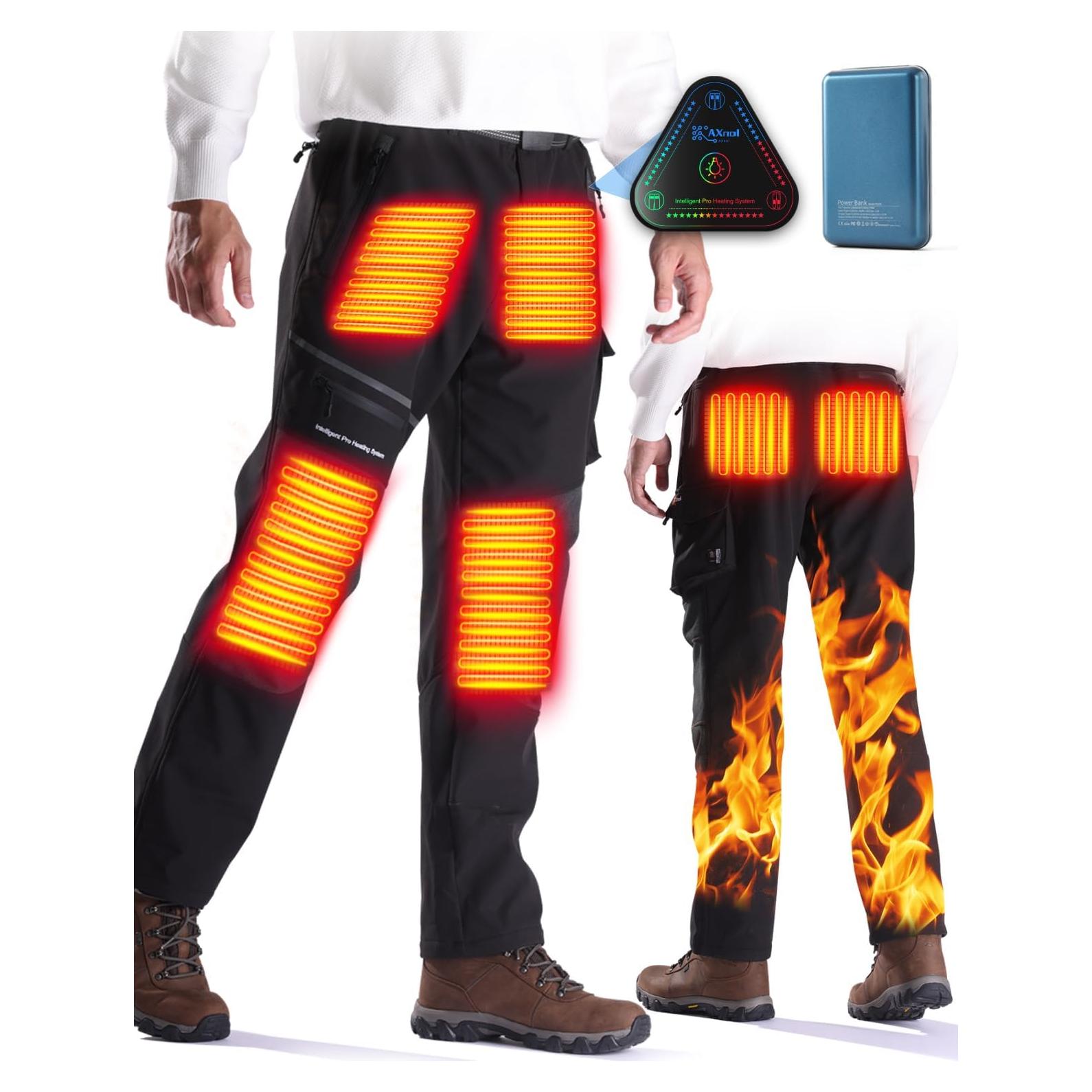 Pantalones Calentados Axnol 3XL Eléctricos para Nieve y Senderismo