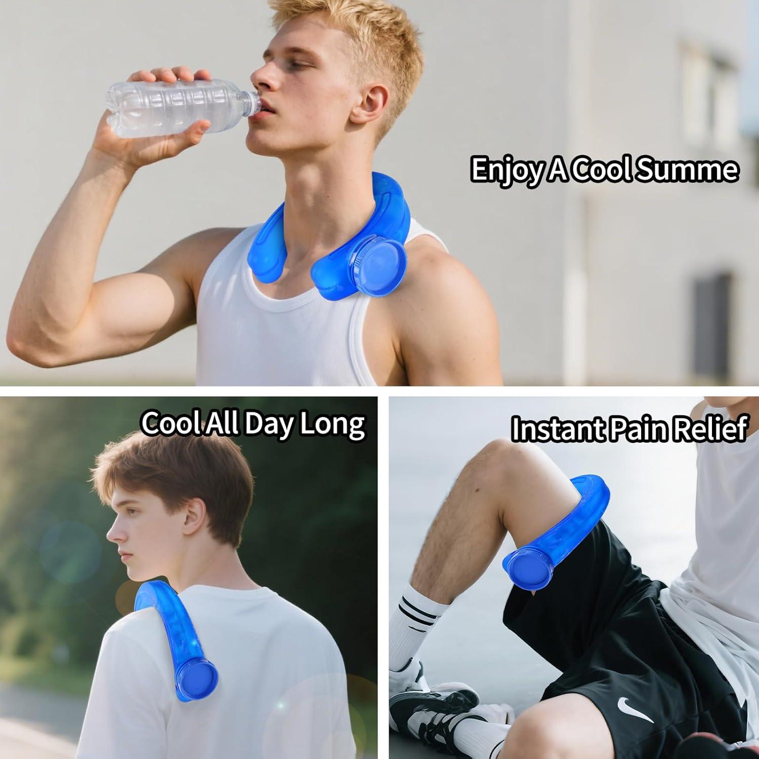 Tubo de Enfriamiento para Cuello Yokulamo - Anillo de Hielo Reutilizable Negro