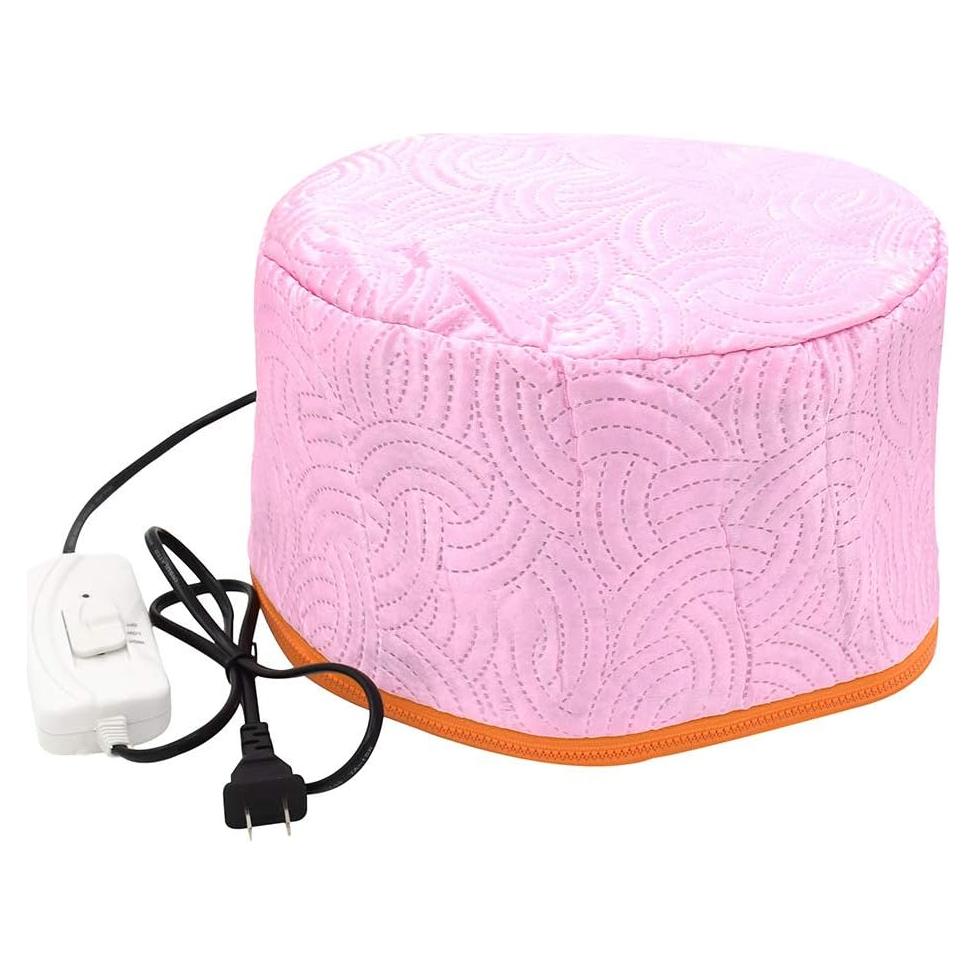 Gorro Térmico Eléctrico para Cuidado del Cabello Rojo 110V