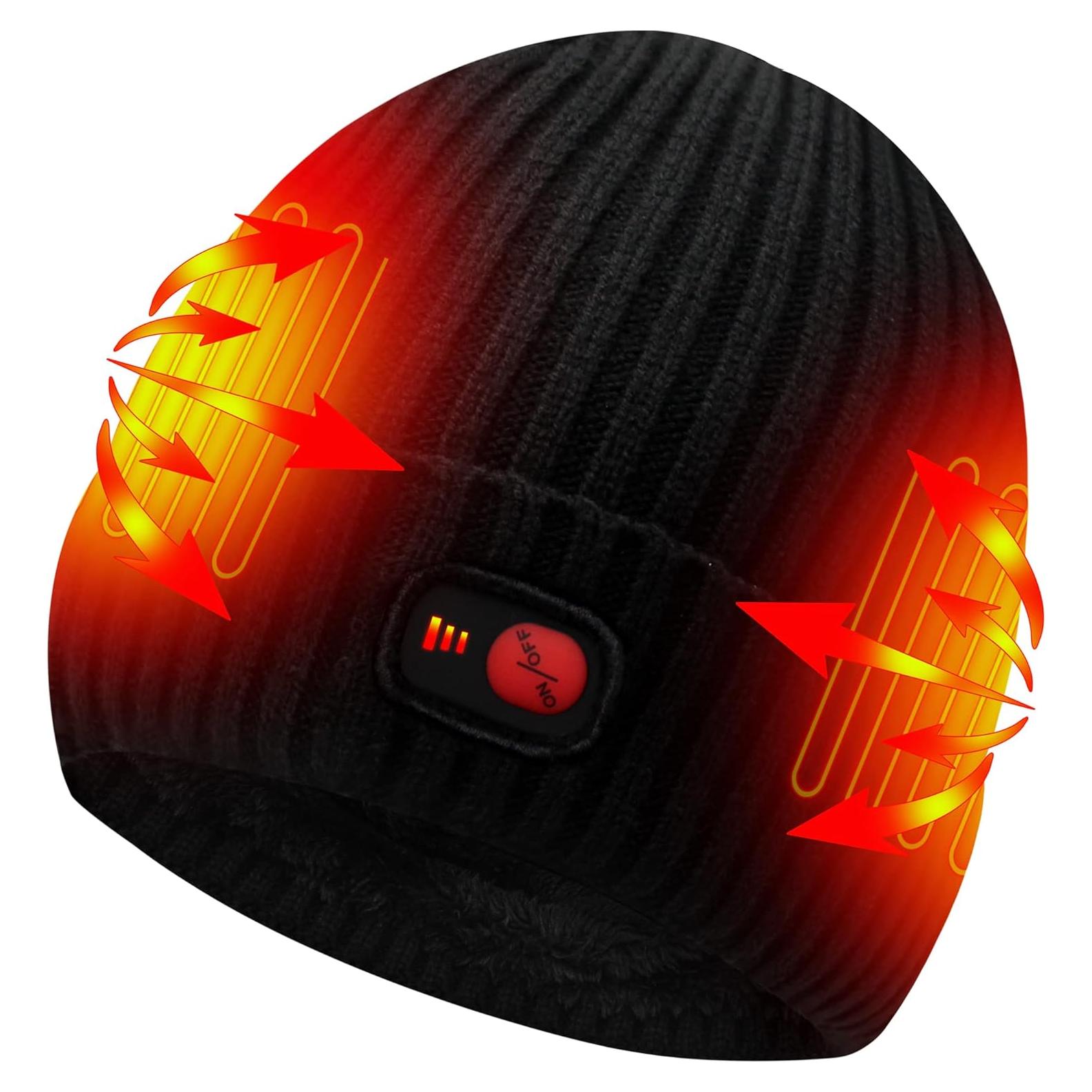 Gorro Calentado Eléctrico Rabbitroom 7.4V Unisex con 3 Calores