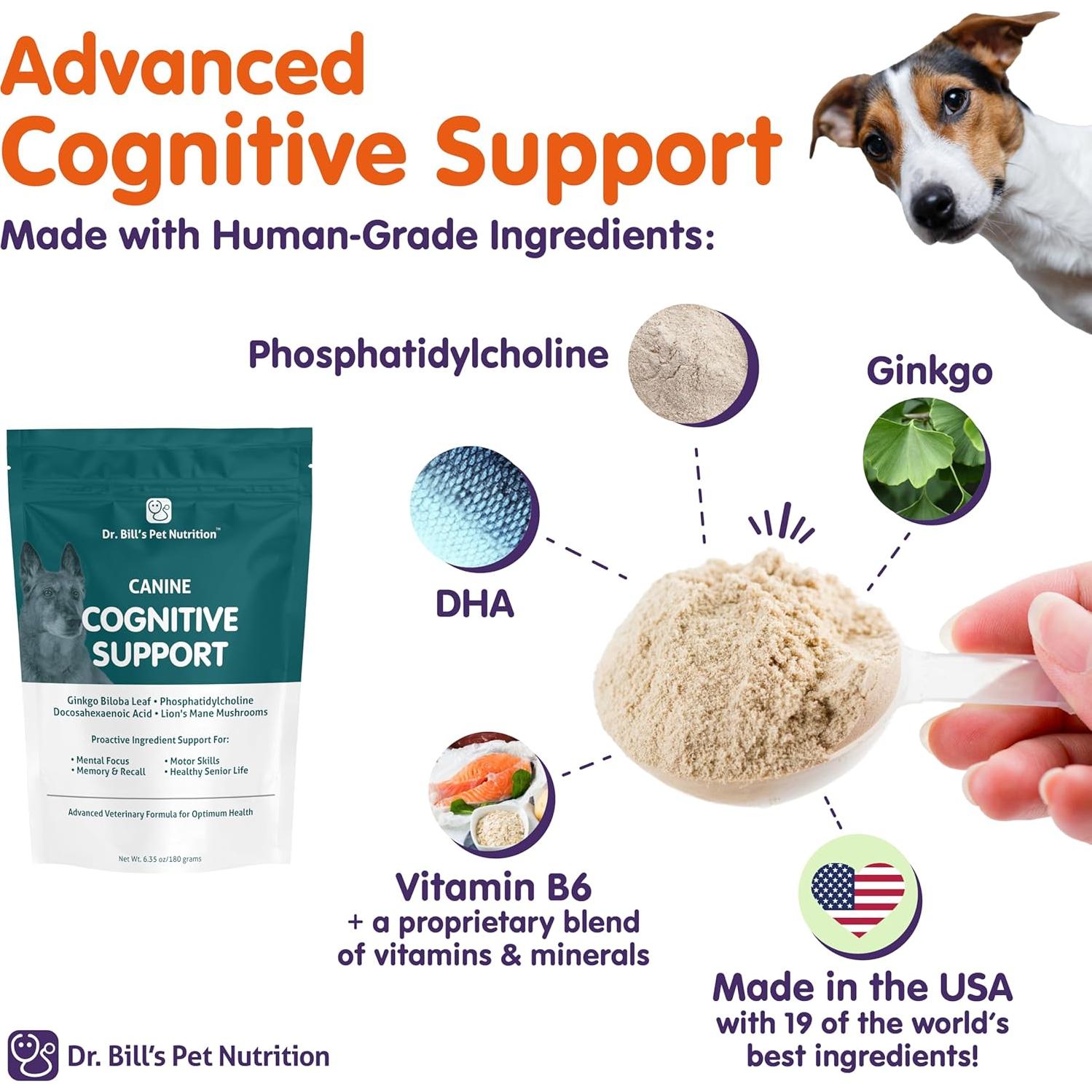 Suplemento Multivitamínico Dr. Bill para Perros Mayores 180g