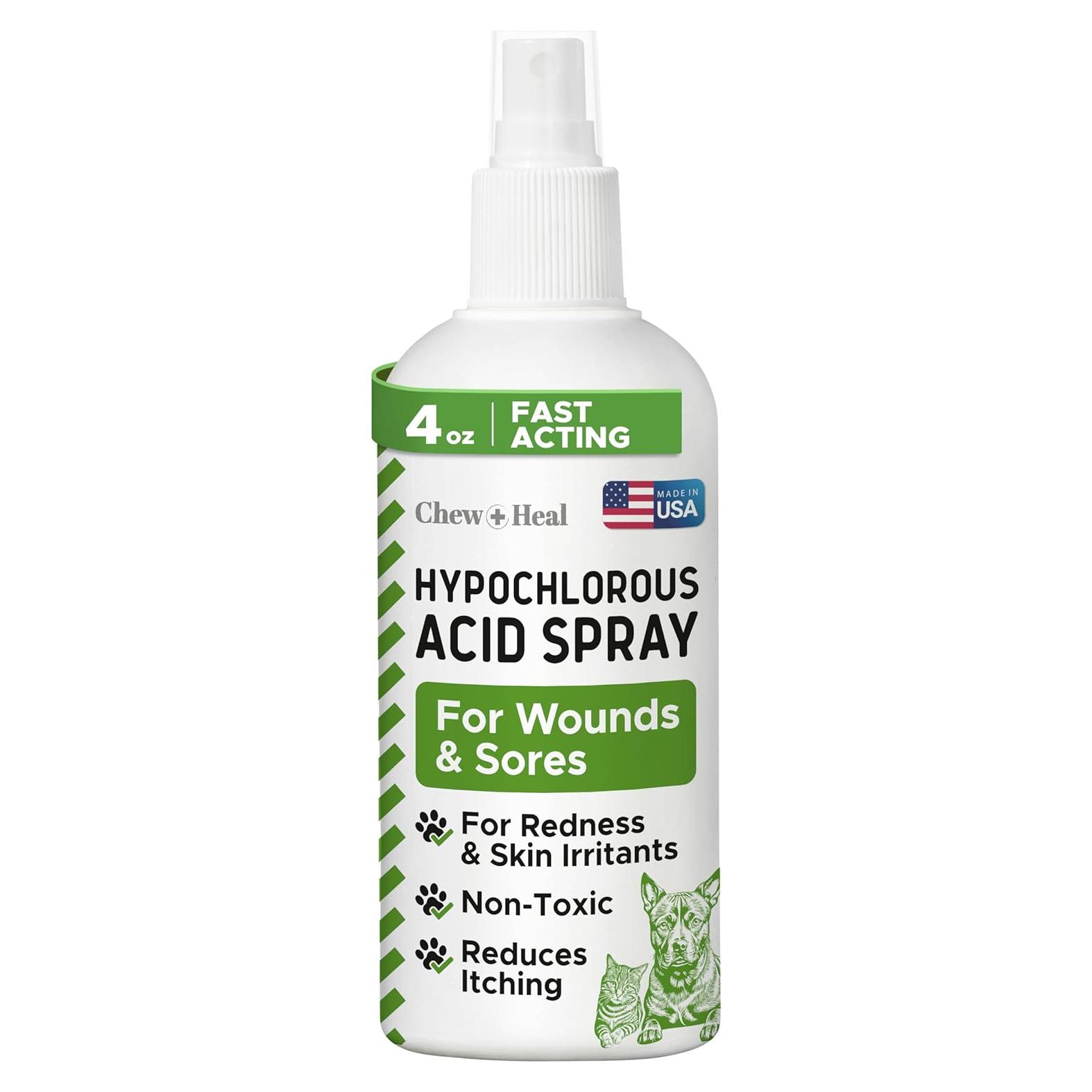 Spray para Heridas de Perros Chew + Heal 113ml - Ácido Hipocloroso
