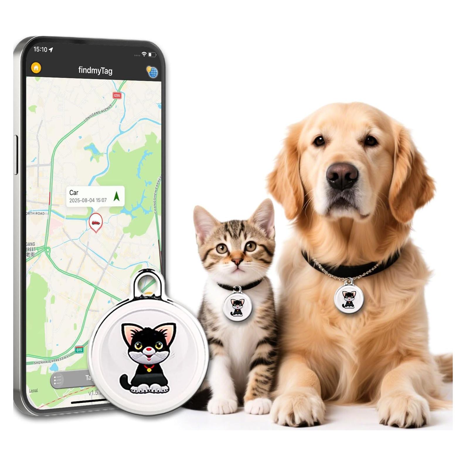 Rastreador GPS para mascotas VKAFW Mini Impermeable 1 Año Batería