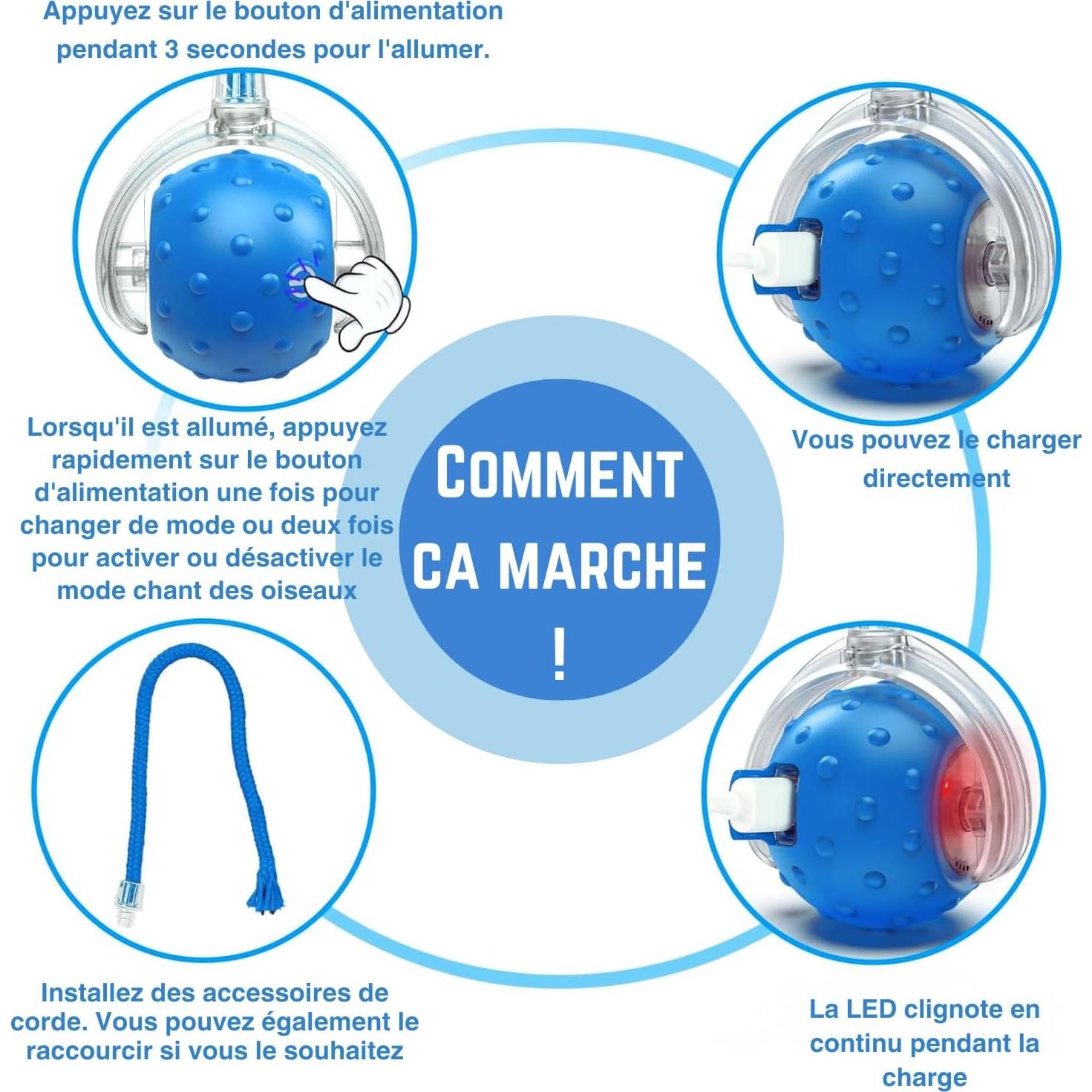 Juguete Interactivo para Gatos CADOMALO Bola Rodante 4.8cm