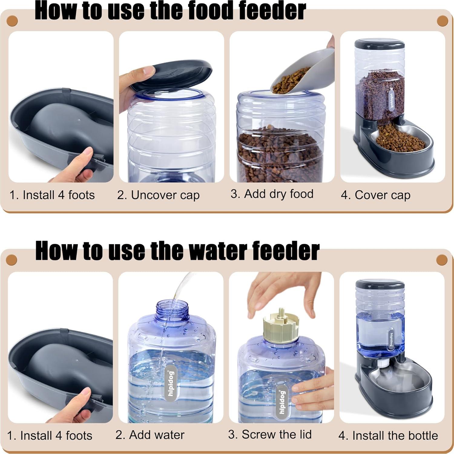 Comedero Automático Acero Inoxidable Cuento de Hadas 3.8L