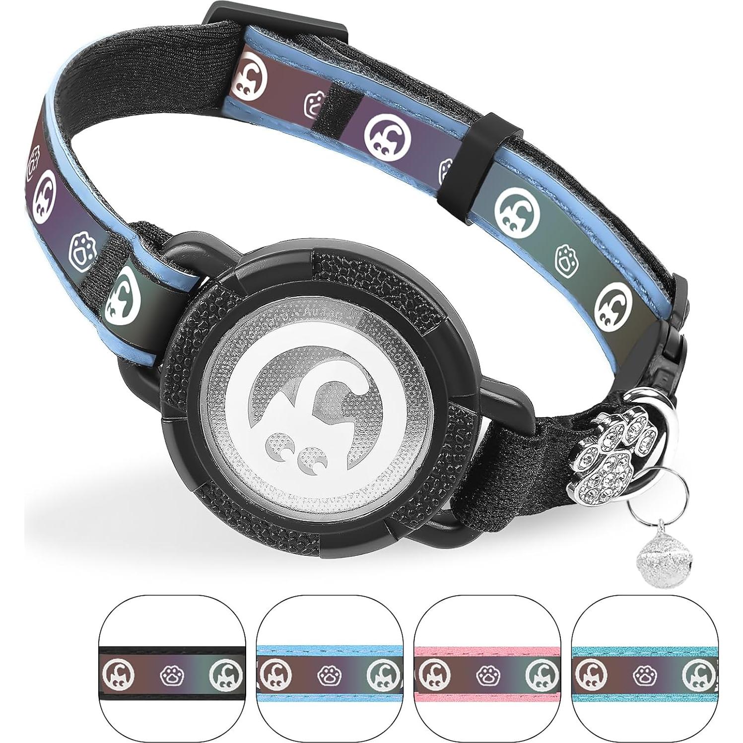 Collar para Gato Airtag Palamede Azul S (24.1-33 cm) Impermeable