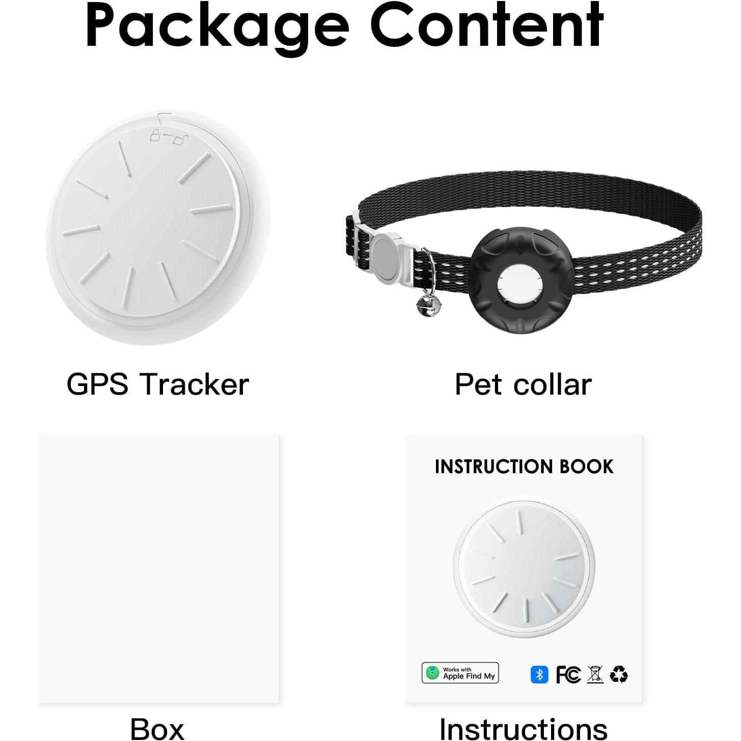 Rastreador GPS para Gatos ZFSJTAG, Sin Cuota Mensual, Impermeable