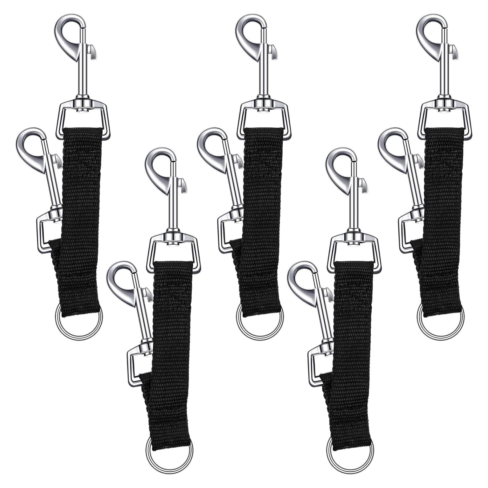5 Clips de Respaldo para Collar de Perro Frienda Nylon Negro