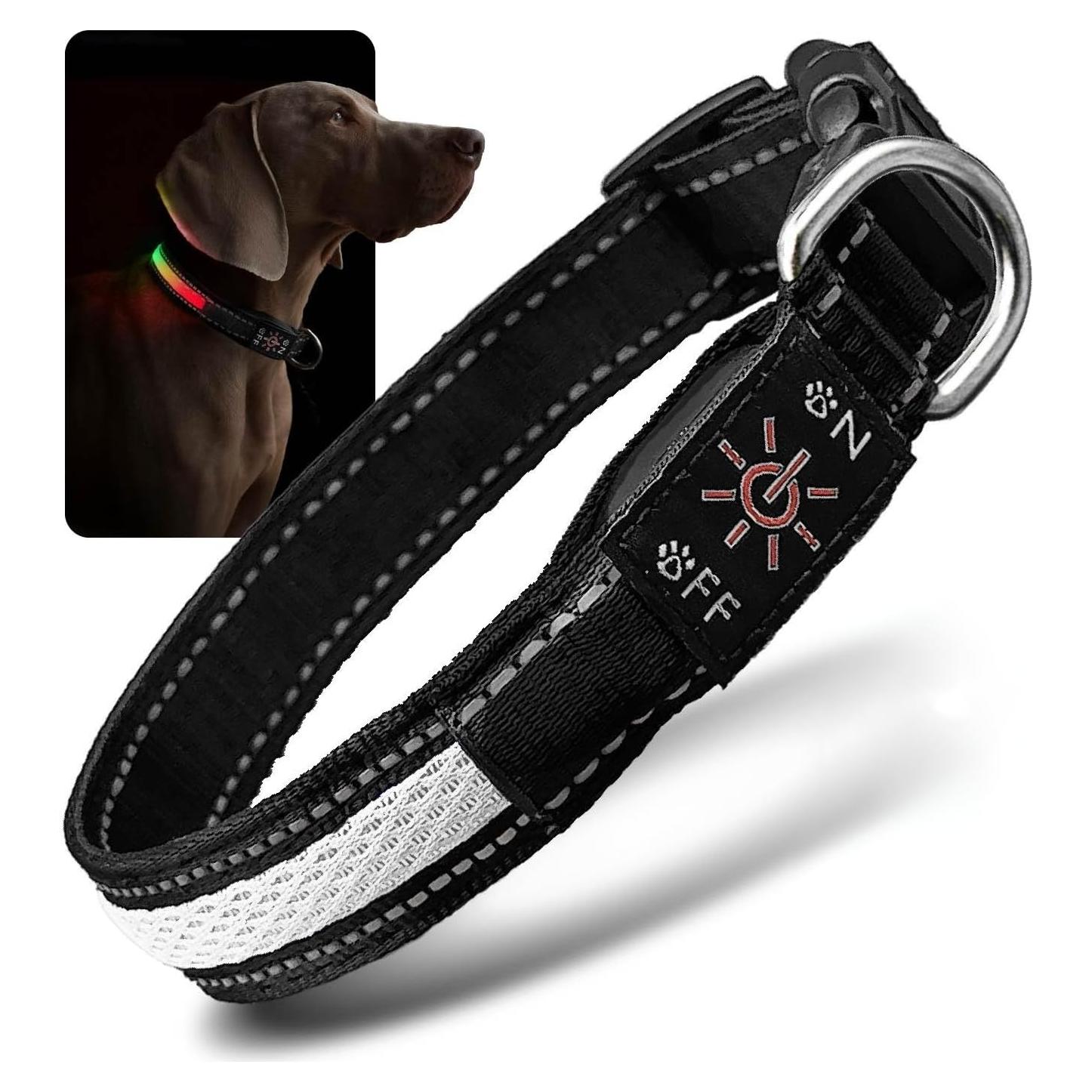 Collar LED para Perros ZAPRIX Mediano Multicolor Resistente al Agua