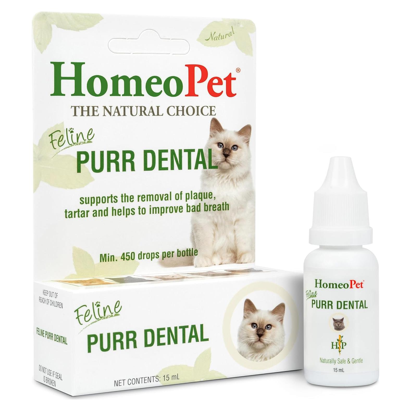 HomeoPet Feline Purr Dental 15mL - Cuidado Dental Natural para Gatos