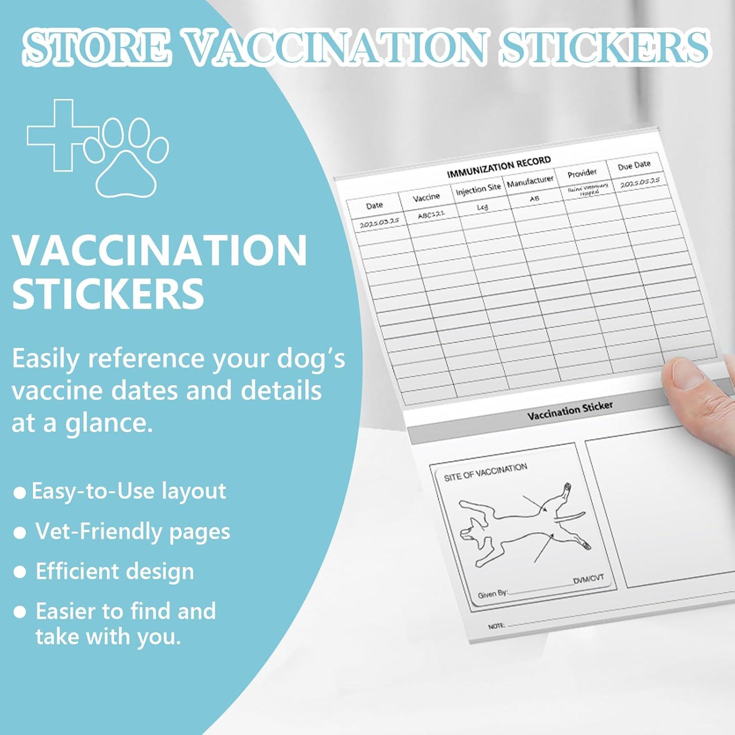 Paquete de 10 Libretas de Registro de Vacunas para Cachorros SKLENICE