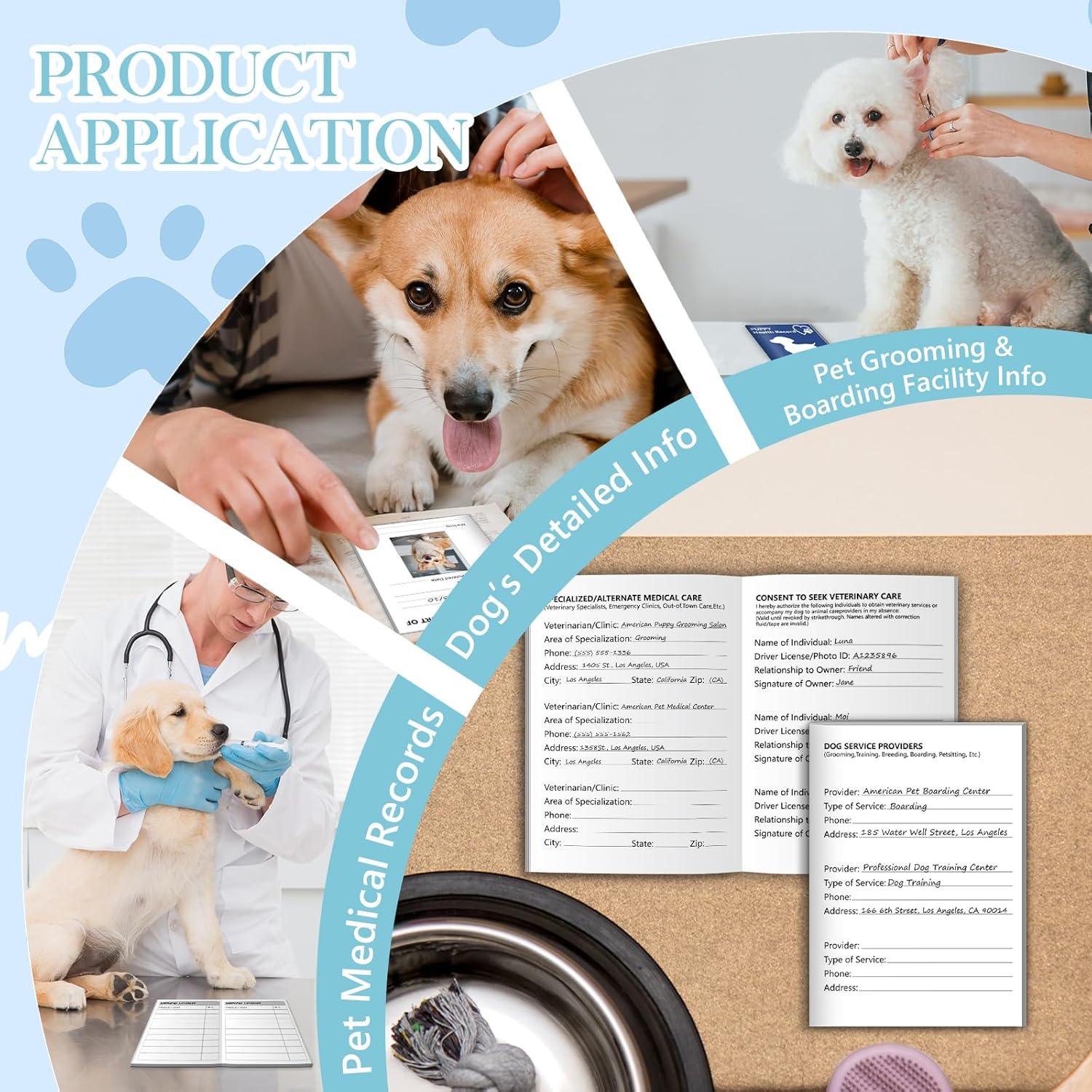 Paquete de 10 Libretas de Registro de Vacunas para Cachorros SKLENICE