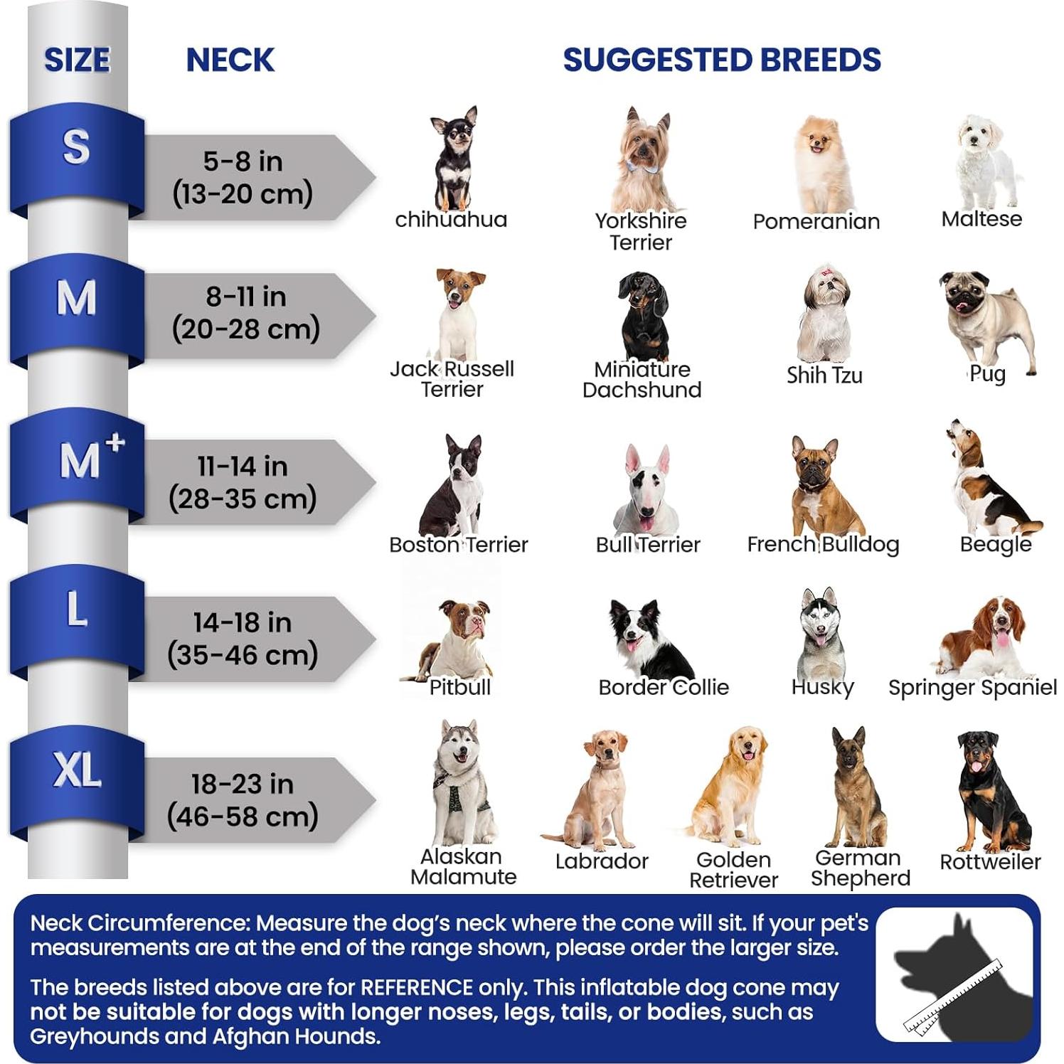 Cono Inflable para Perros Barkless L - Collar Suave Antilamer