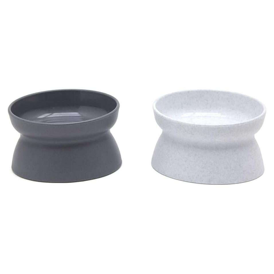 Tazones Elevados para Gatos Kitty City - Paquete de 2 Modernos