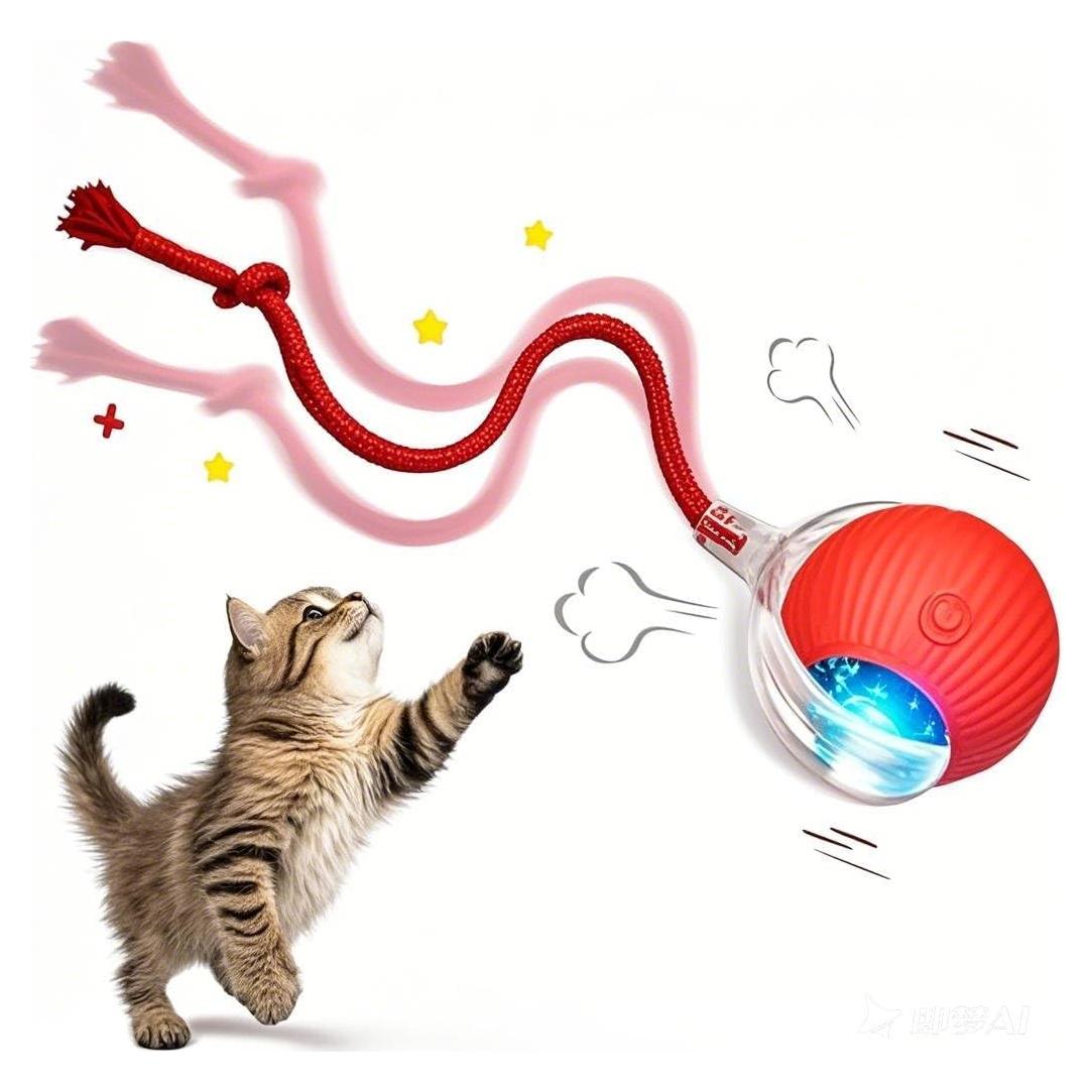 Juguete Interactivo para Gatos APTION RB02 Bola Rodante 360°