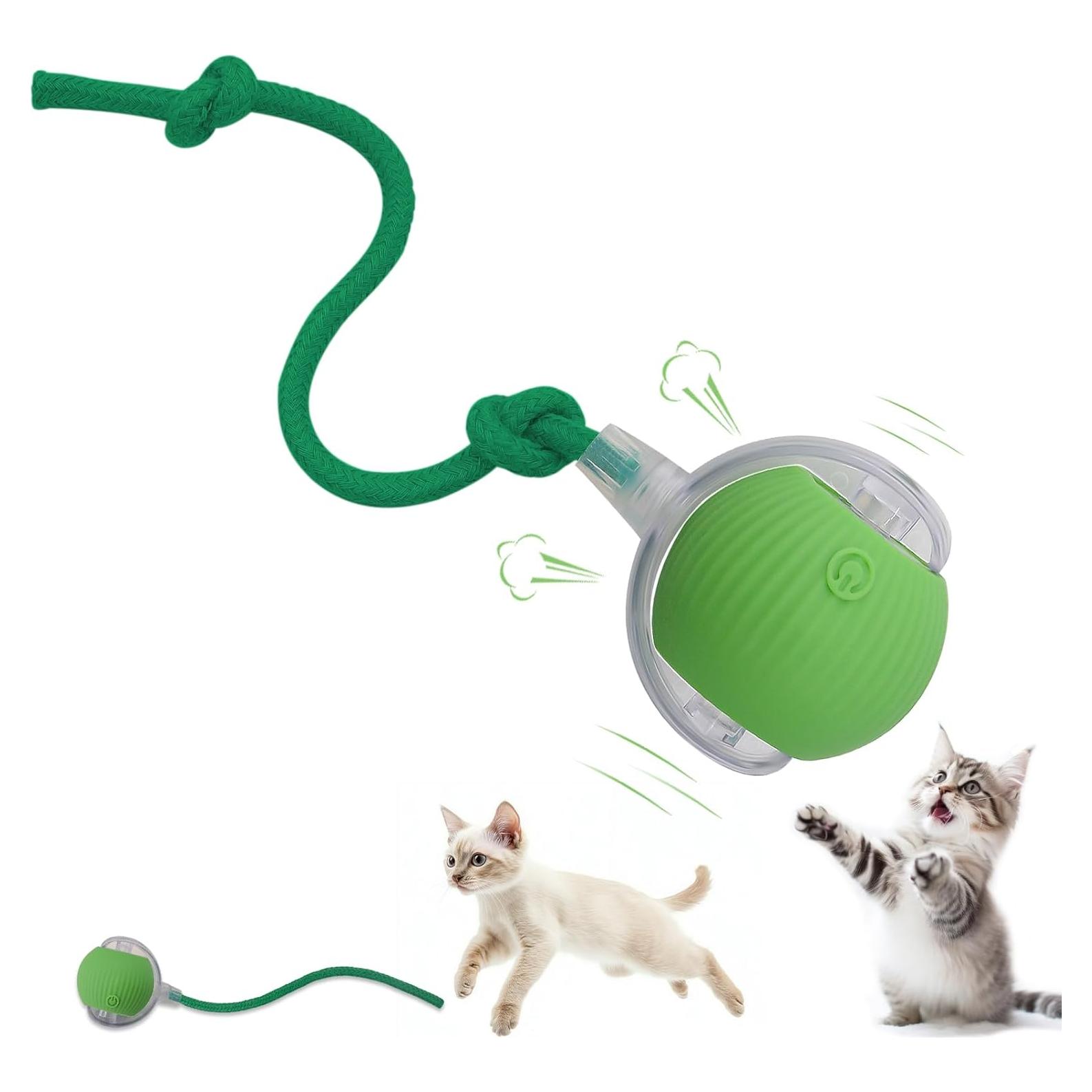 Bola Interactiva para Gatos y Perros Hetuyon - Verde, 5.8cm