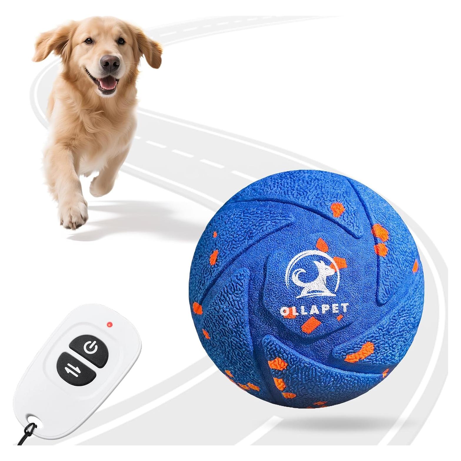 Pelota Interactiva para Perros Ollapet - 3 Modos, IPX7, 8.13 cm