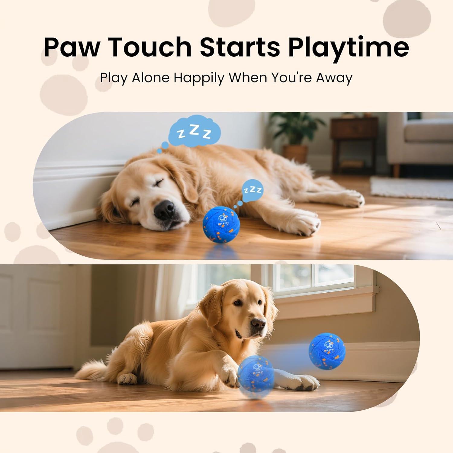 Pelota Interactiva para Perros Ollapet - 3 Modos, IPX7, 8.13 cm