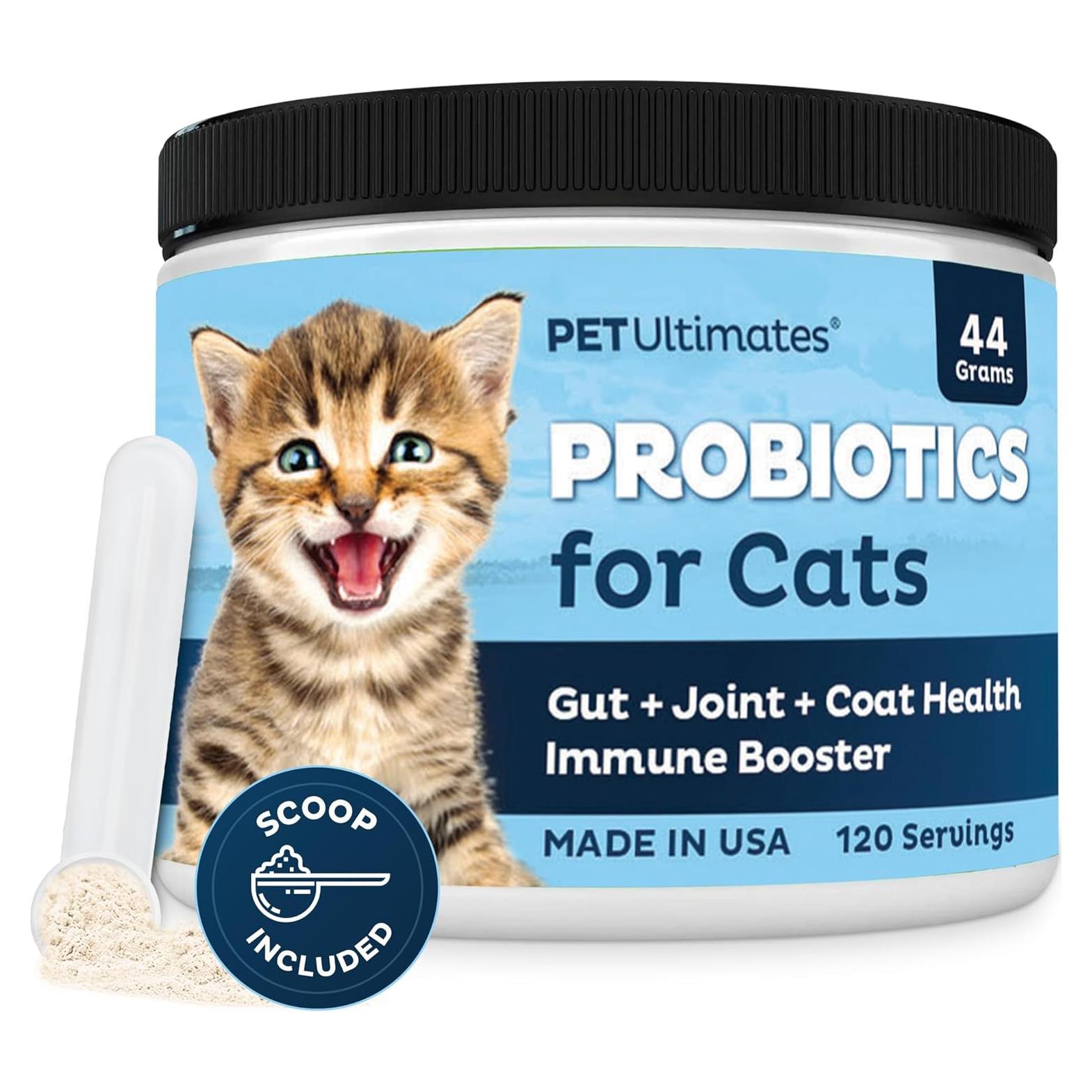 Suplemento Probiotico para Gatos Ultimates 44g - Salud Digestiva