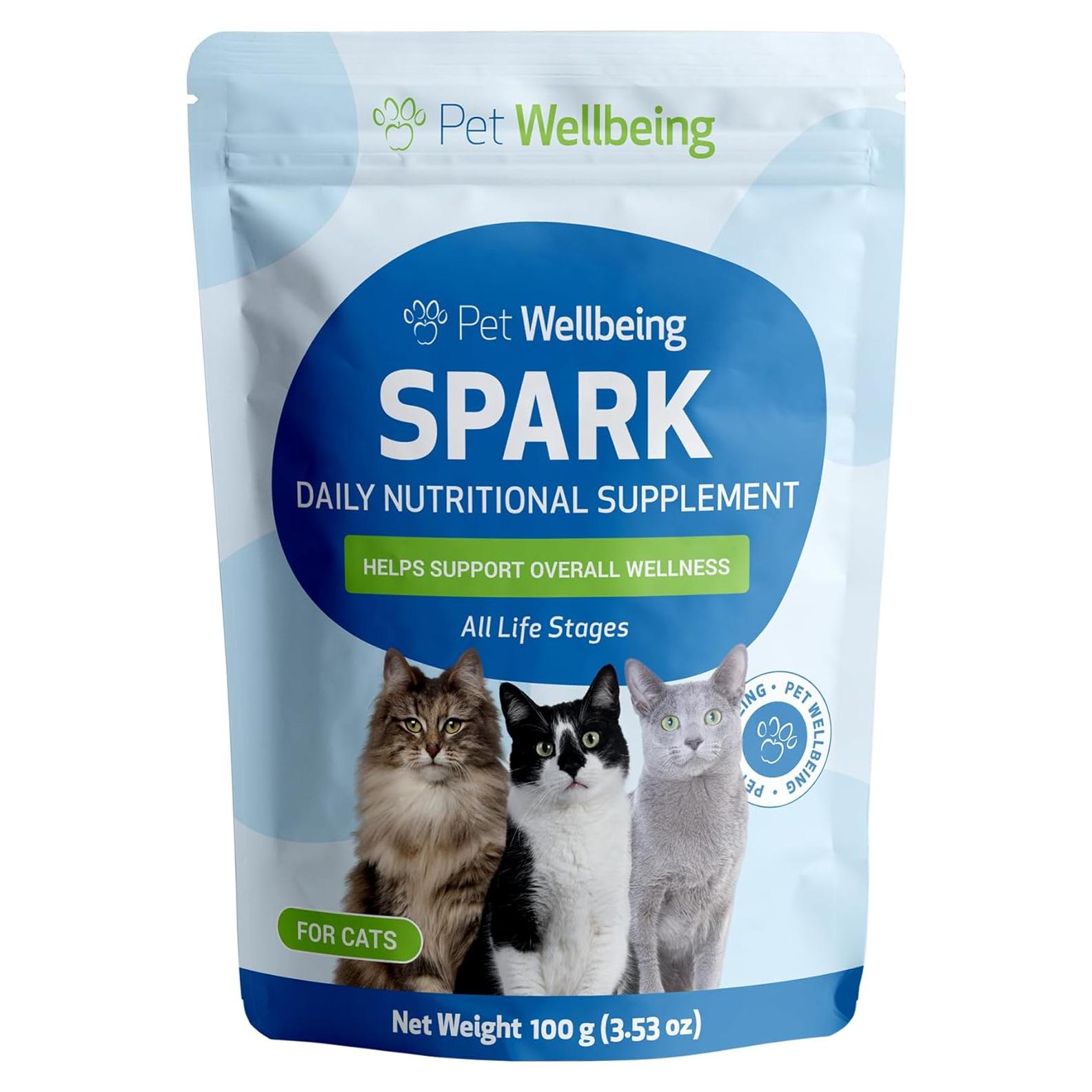 Suplemento Nutricional para Gatos Pet Wellbeing 100 g - Probioticos y Antioxidantes