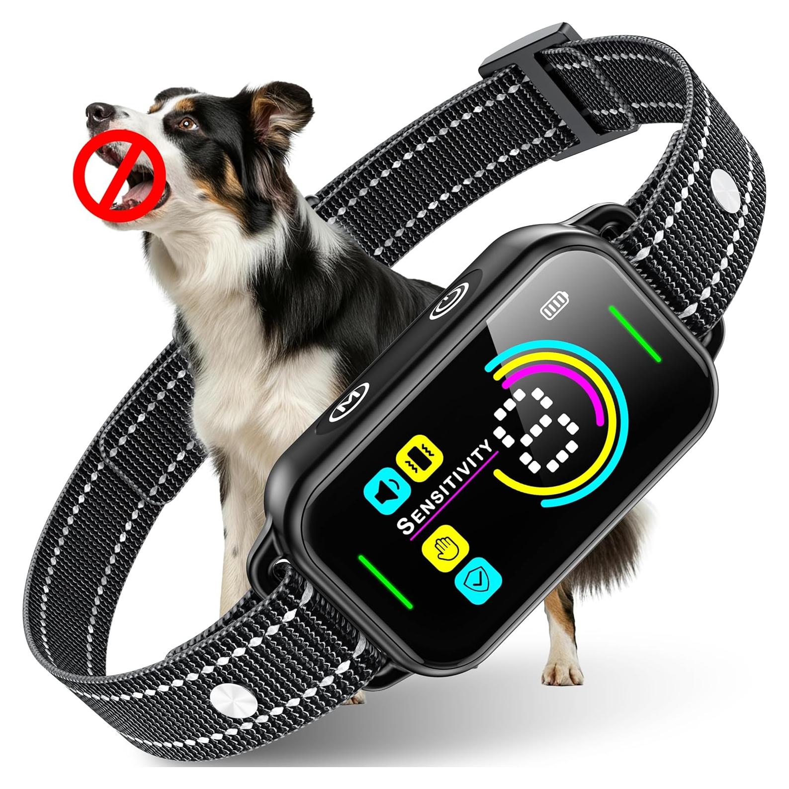 Collar Antiladridos DINJOO Recargable para Perros 68.58 cm