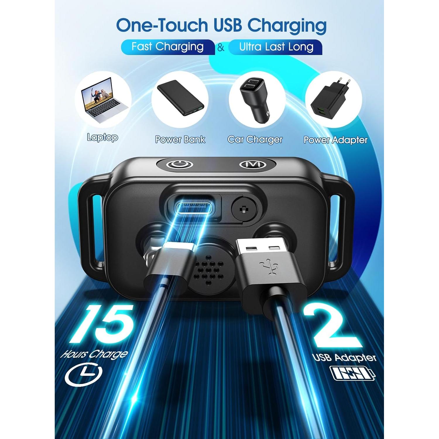 Collar Antiladridos DINJOO Recargable para Perros 68.58 cm