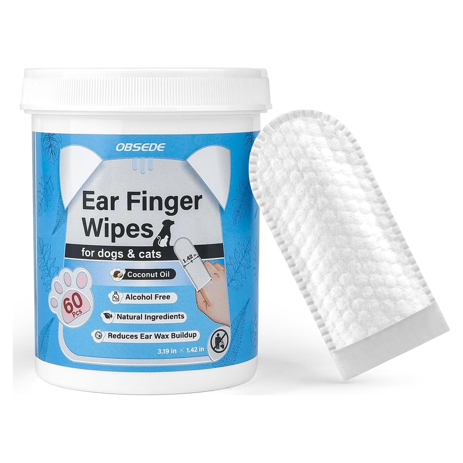 Toallitas para Oídos de Perro y Gato OBSEDE 60 Unidades Aroma Coco