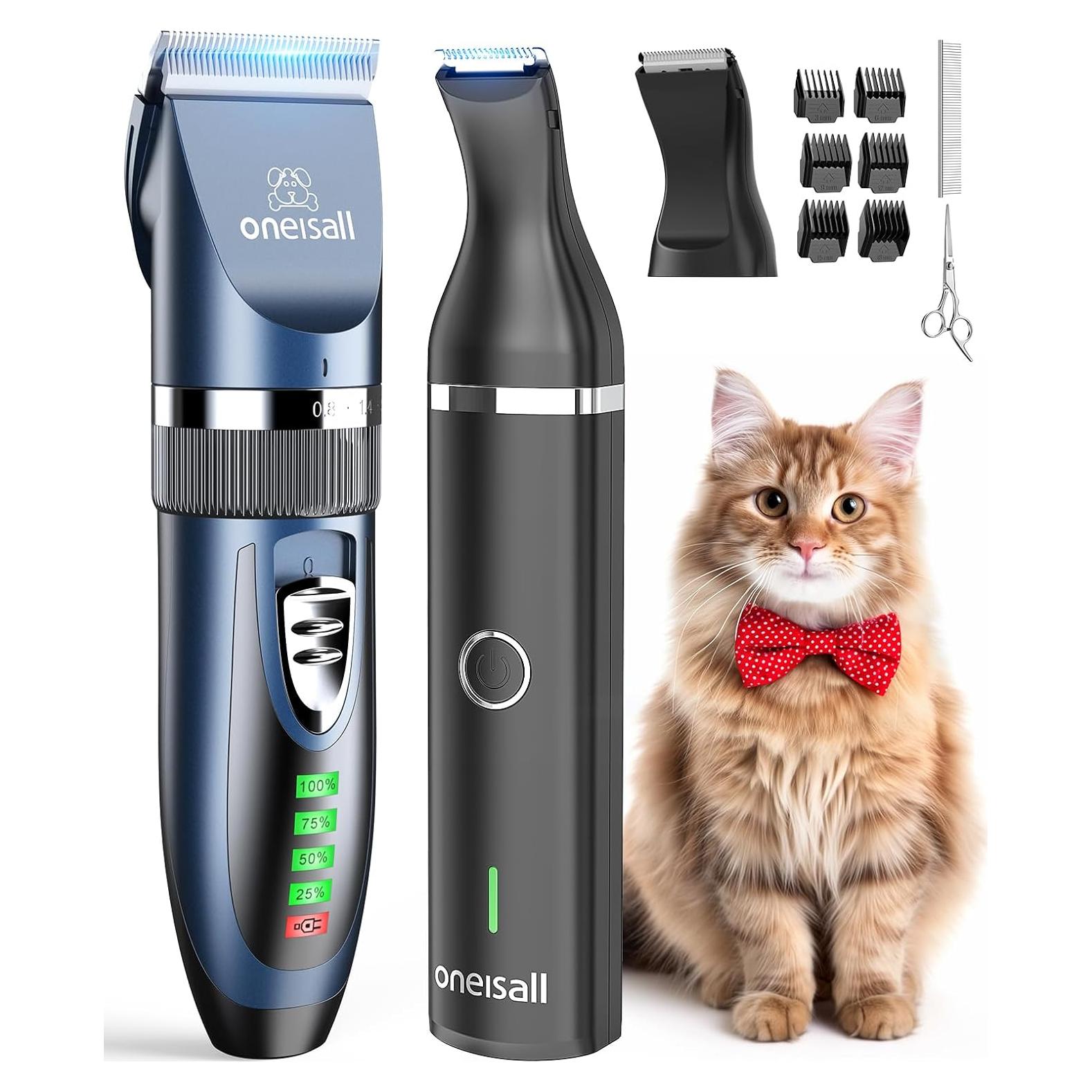 Kit de Aseo para Gatos Oneisall 3 en 1 Inalámbrico 2 Velocidades