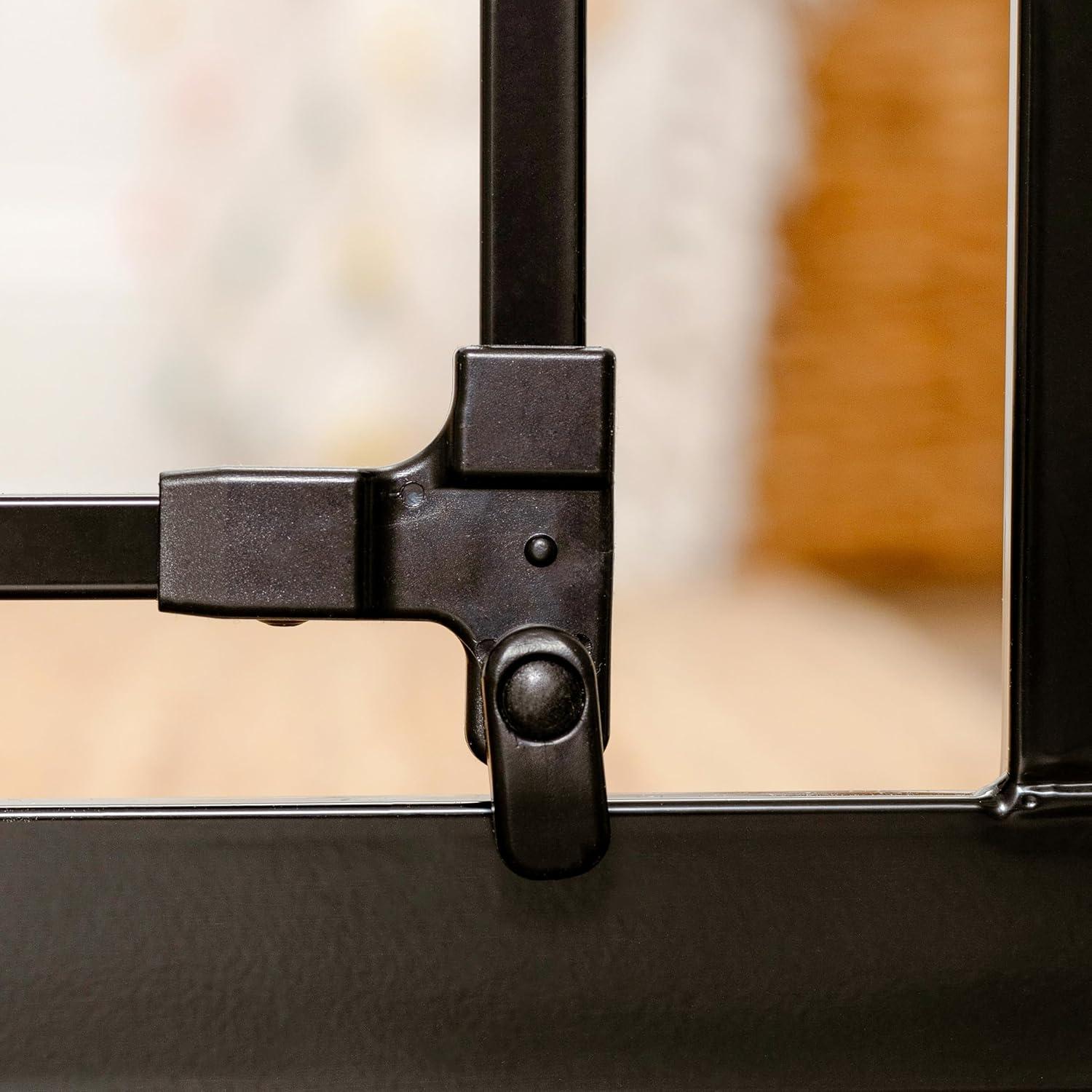 Puerta para Mascotas Extra Ancha Carlson 73.7-92.7 cm Negra