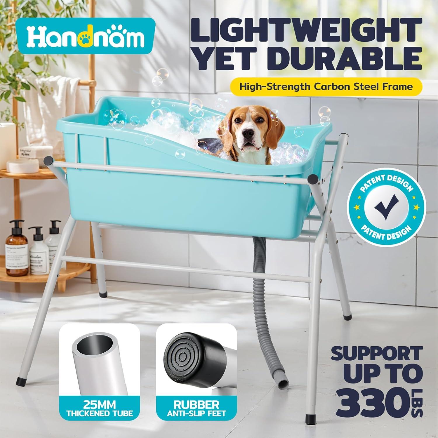 Bañera Elevada Plegable para Perros Handnam 91.4x53.3cm