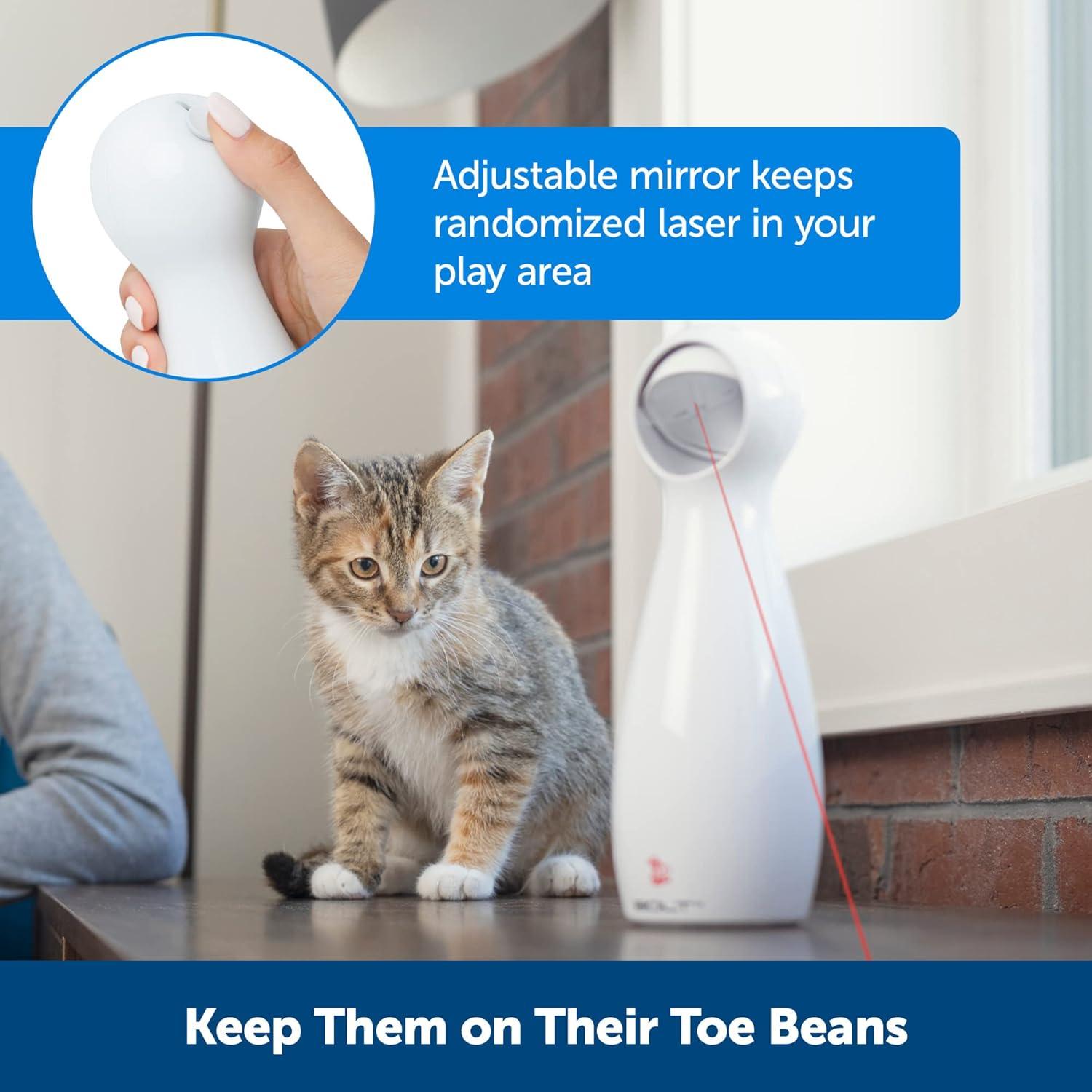 Juguete Interactivo de Láser PetSafe Bolt para Gatos - Modo Automático y Manual