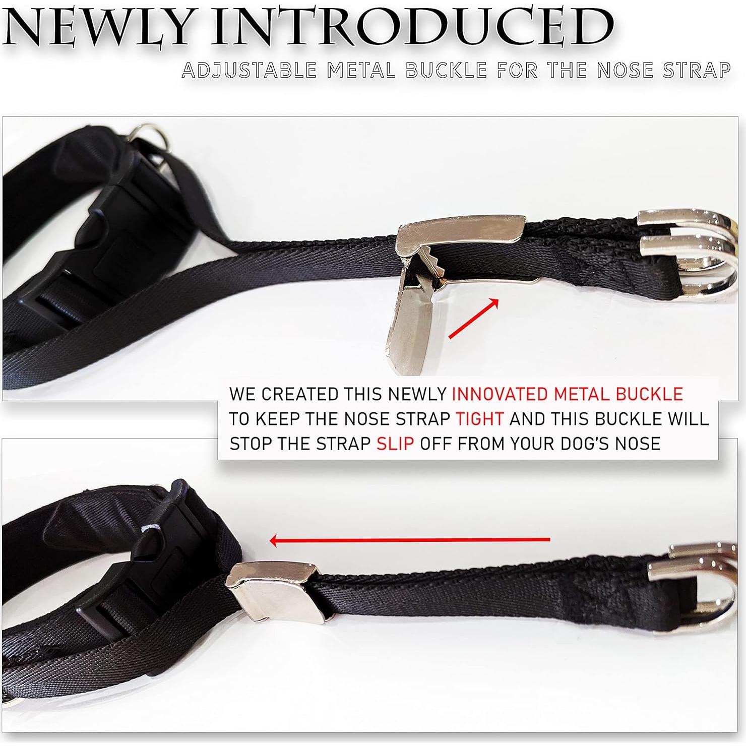 Collar de Cabeza para Perros JVA Pro Mediano Sin Tirones