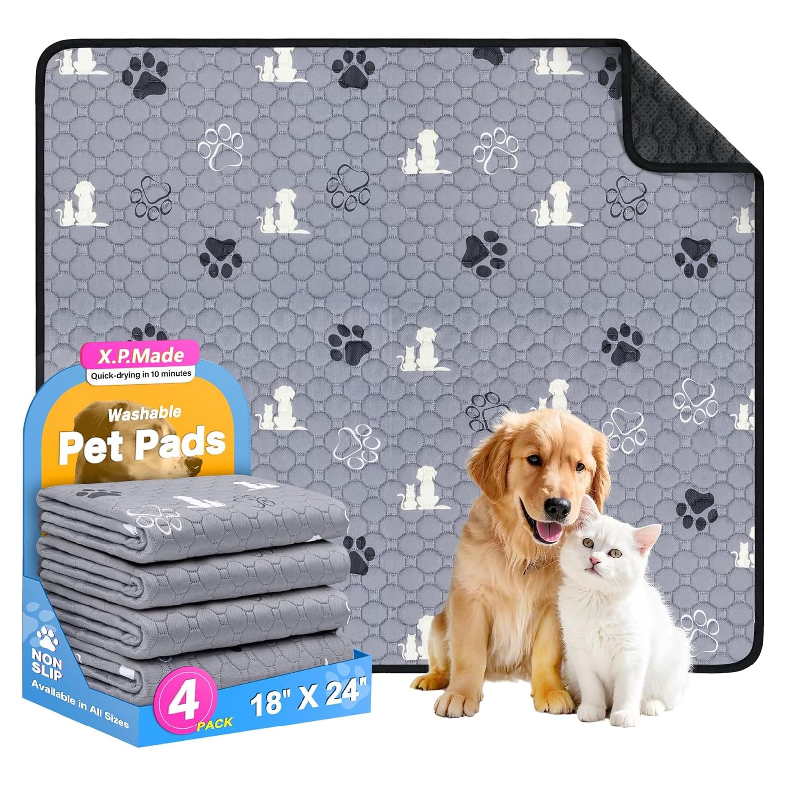 Alfombrillas Lavables para Perros X.P.Made 45.72x60.96cm Gris