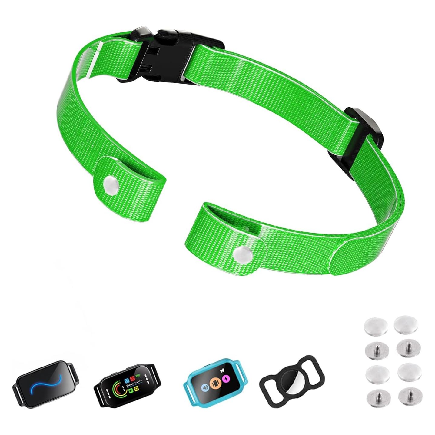 Correa Ajustable Aikko para Collar de Entrenamiento TPU Verde